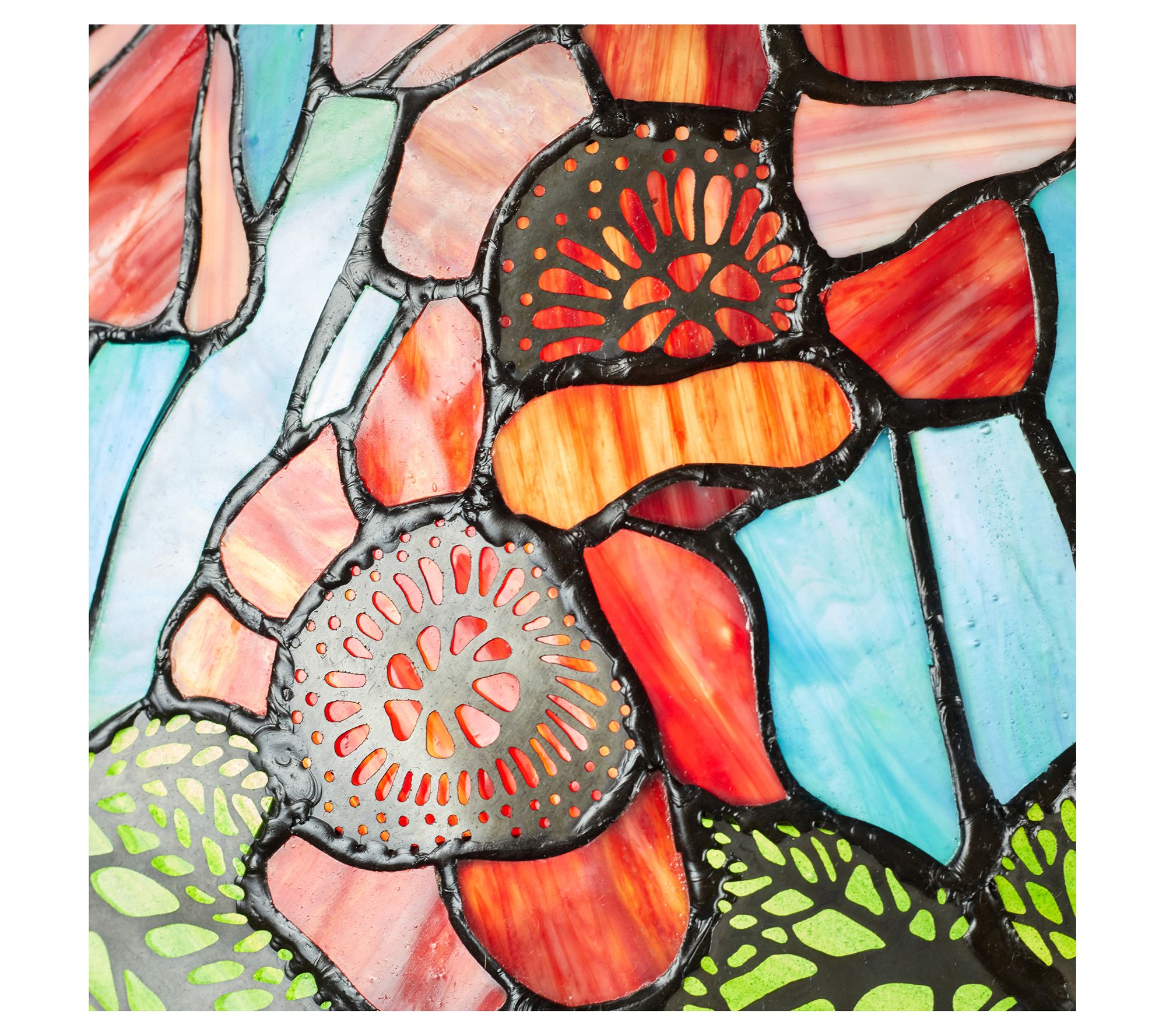 River of Goods 29.5"H TiffanyStyle Stained Glass Table Lamp