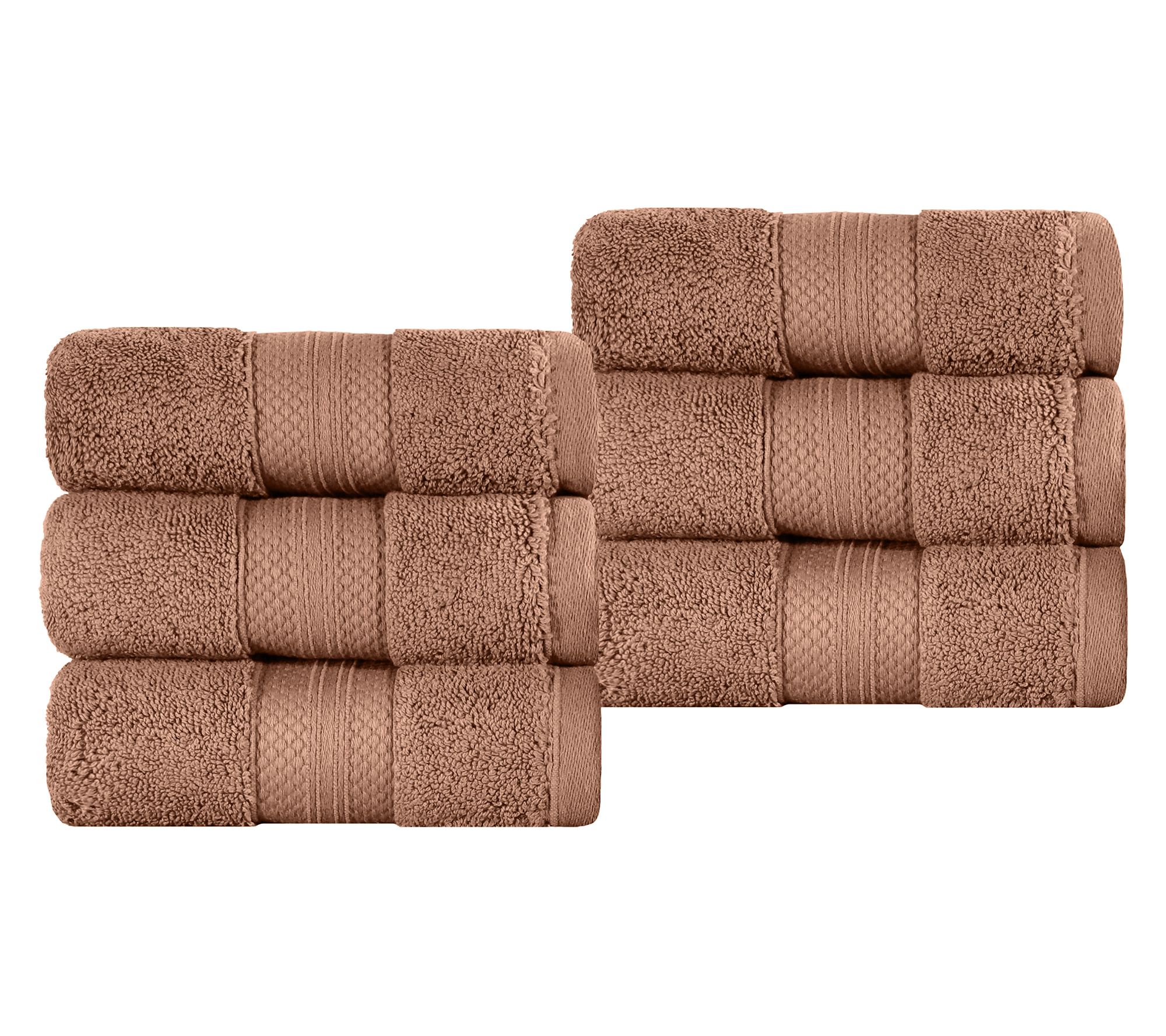 Superior Turkish Cotton 6-PC Hand Towel Set