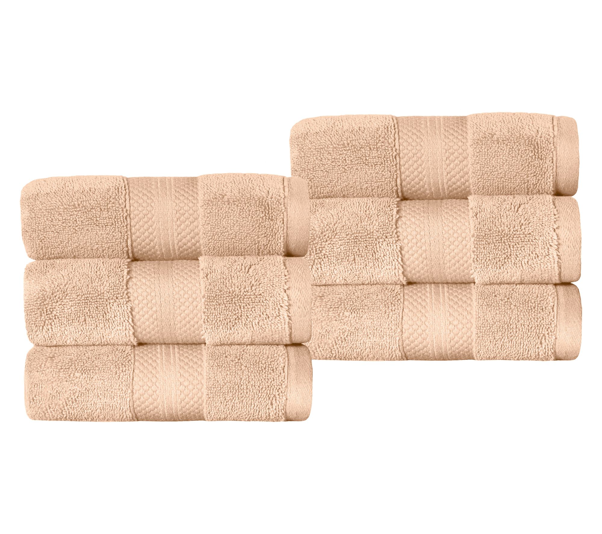 Superior Turkish Cotton 6-PC Hand Towel Set