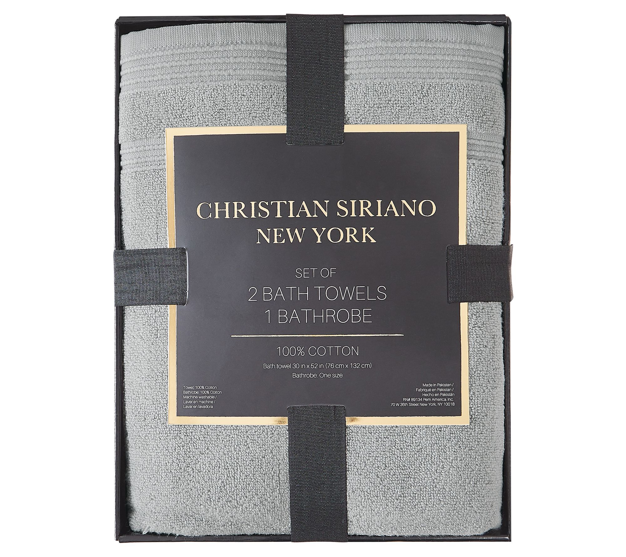 Christian Siriano Bath Towel & Robe Set in Gift Box