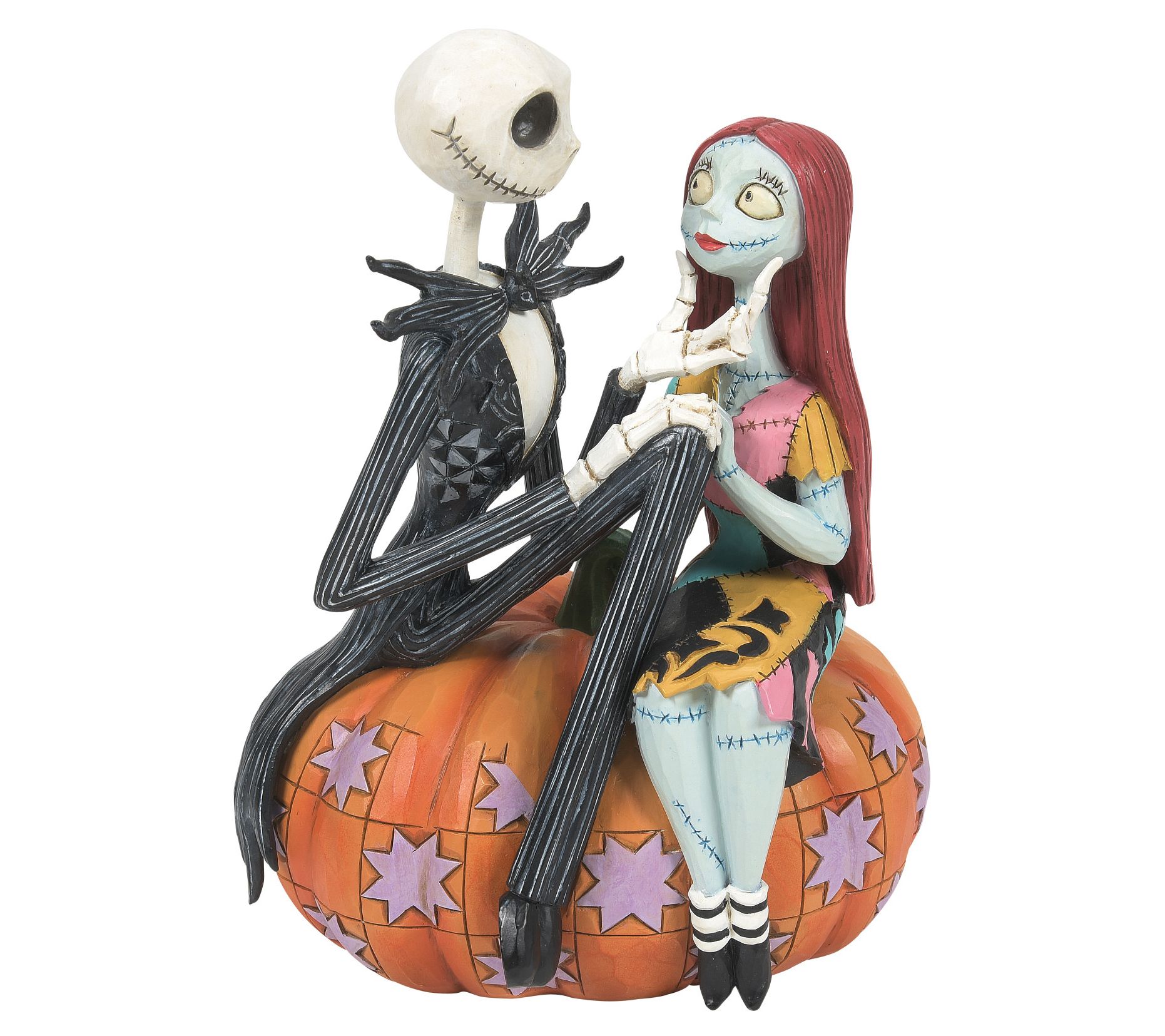 Disney Traditions Jack & Sally on Pumpkin Figurine