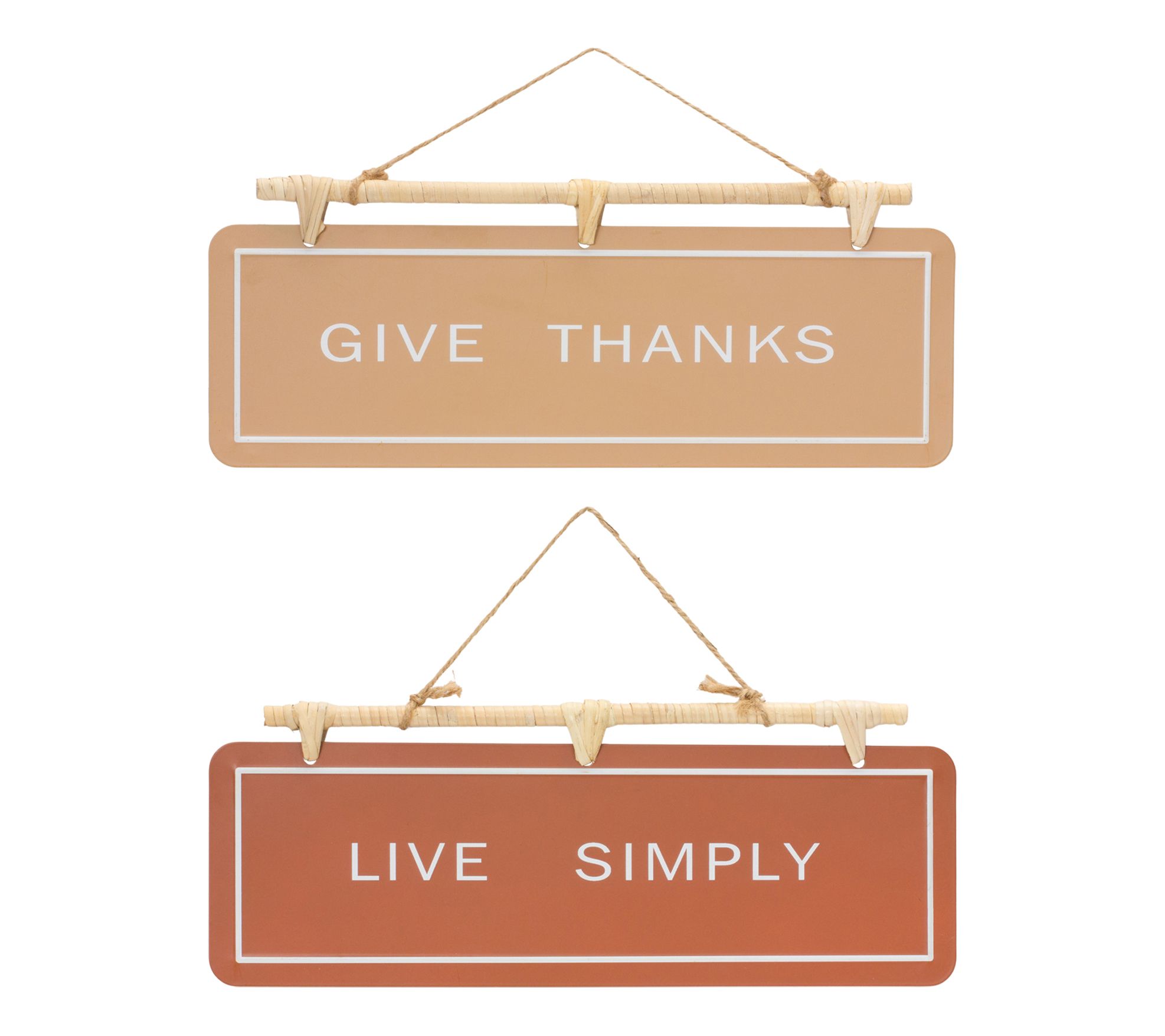 Melrose Set of 2 Hanging Fall Sentiment Sign