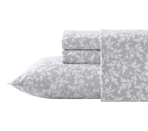 Laura Ashley Crestwood Grey Queen Sheet Set