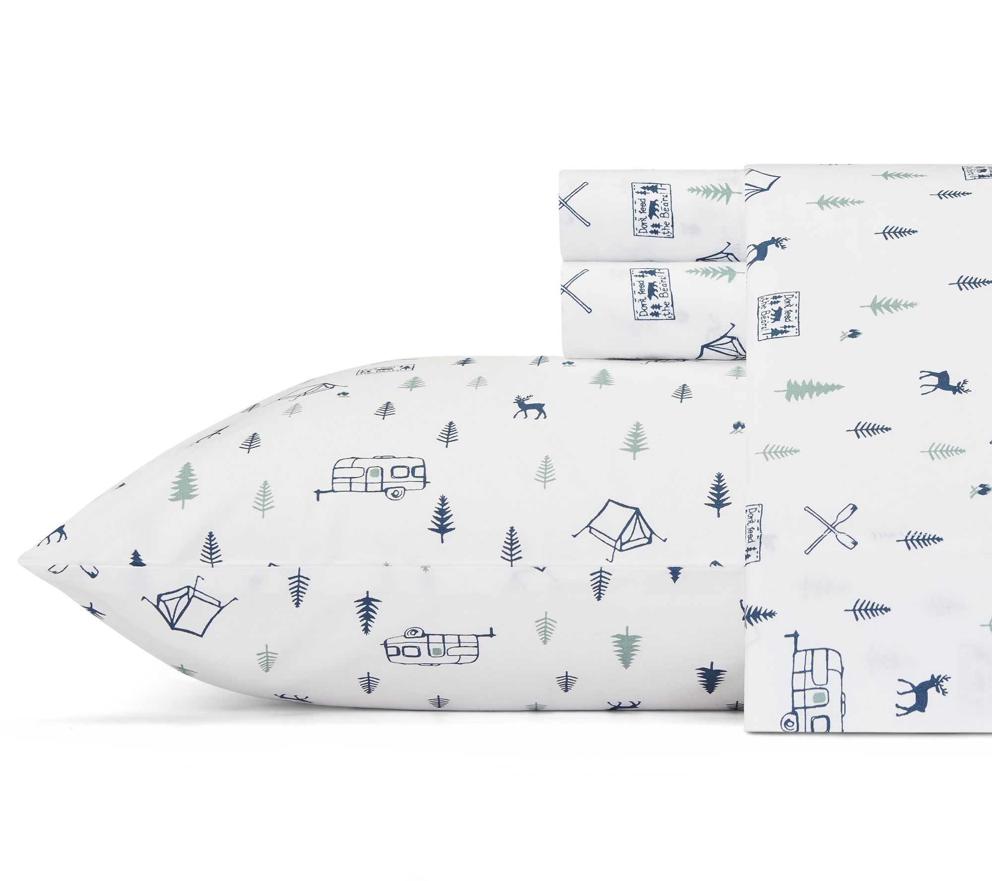 Eddie Bauer Campout Blue King Sheet Set