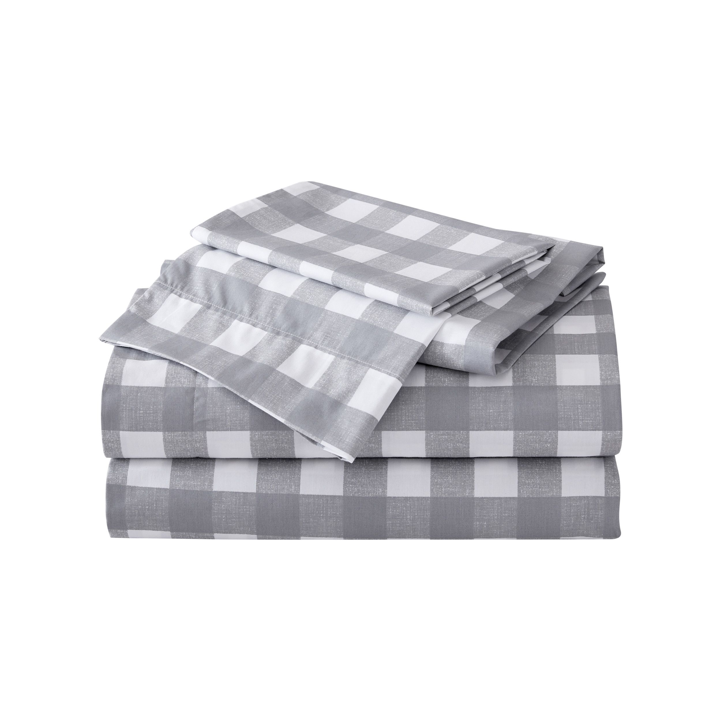 Eddie Bauer Lakehouse Plaid Stone Queen Sheet Set