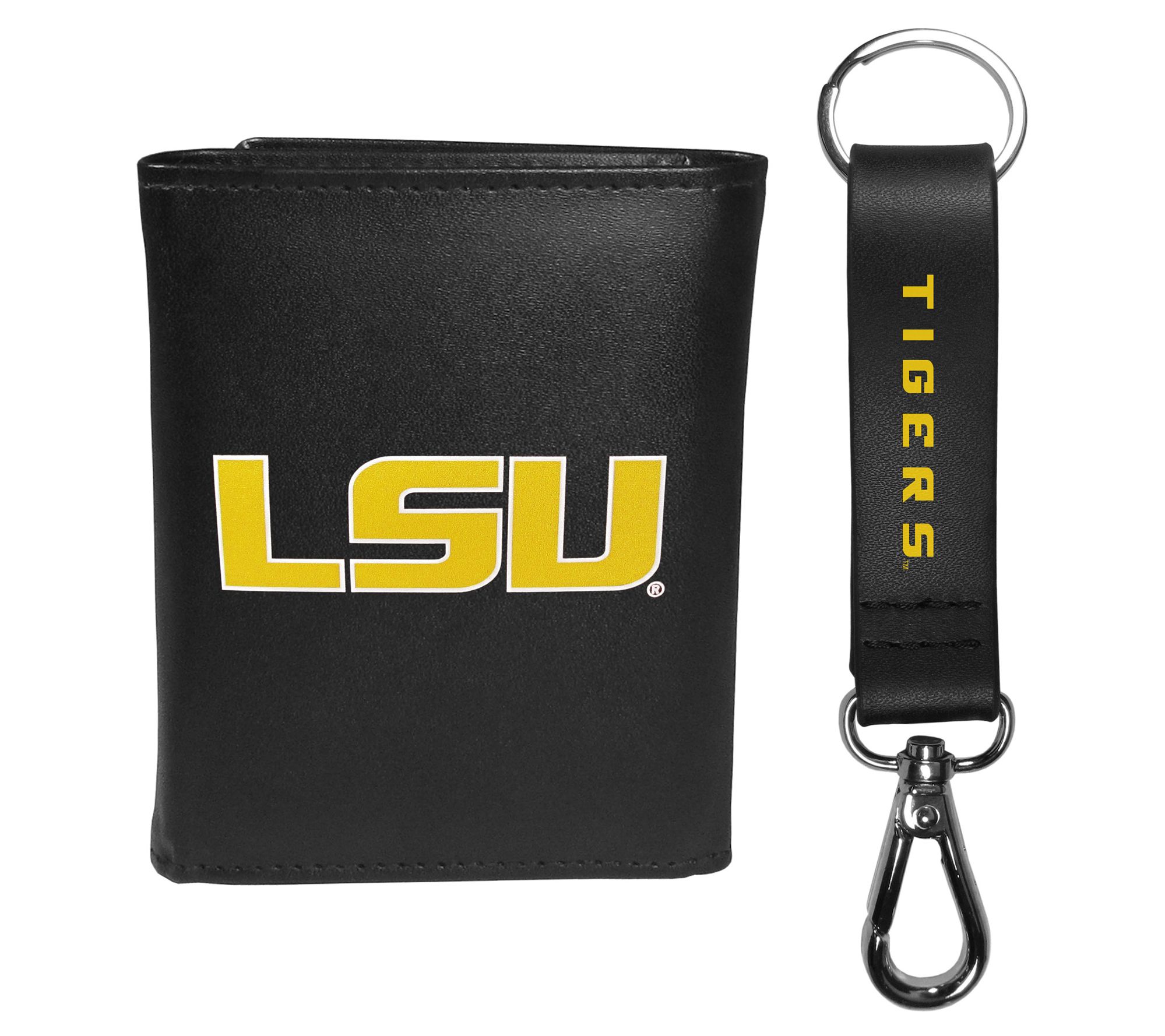Siskiyou Sports College Tri-fold Wallet & Strap  Key Chain