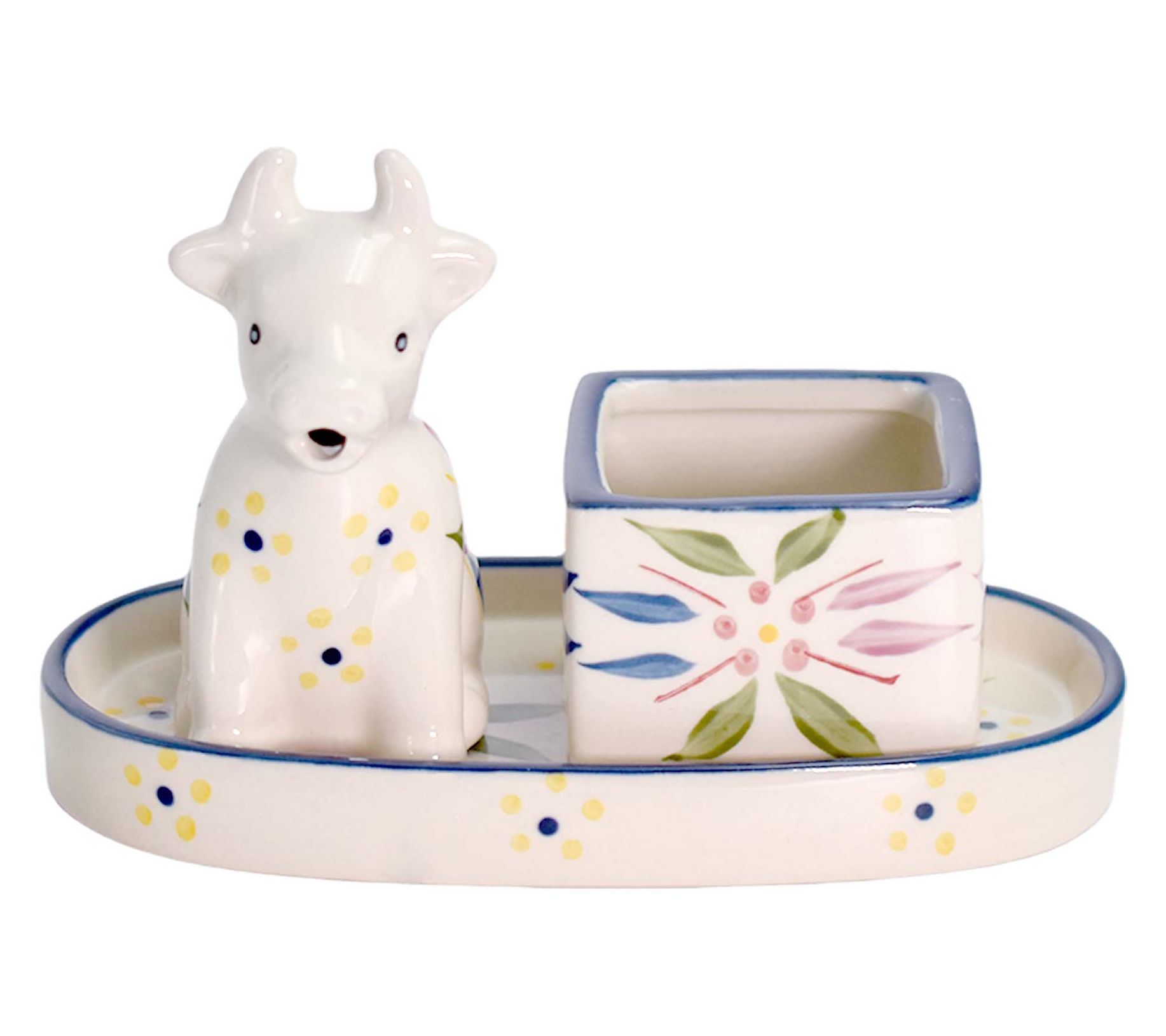 "As Is" Temp-tations Cream and Sugar Set with Tray