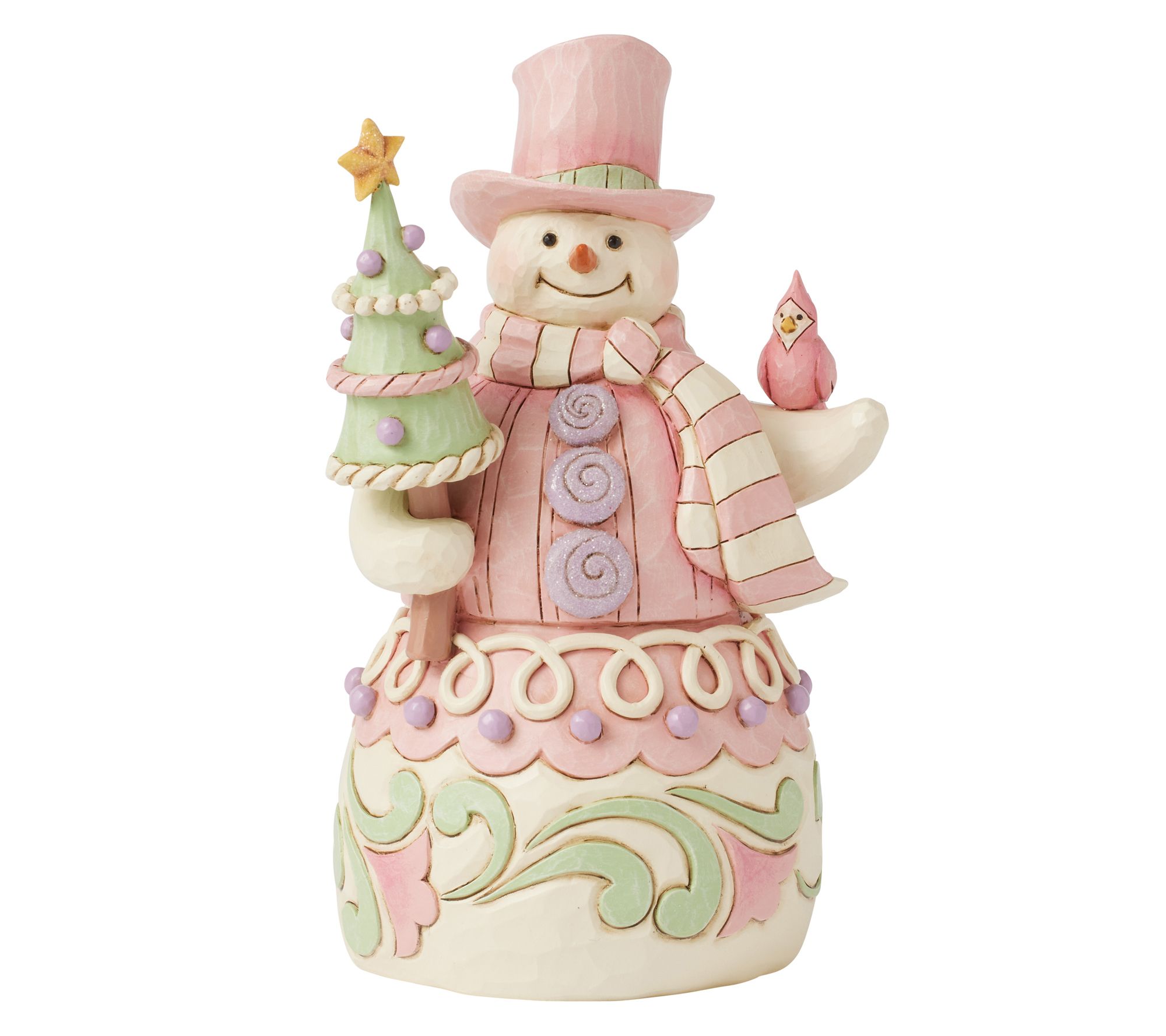 Jim Shore Heartwood Sweets Snowman Figurine 7.5in