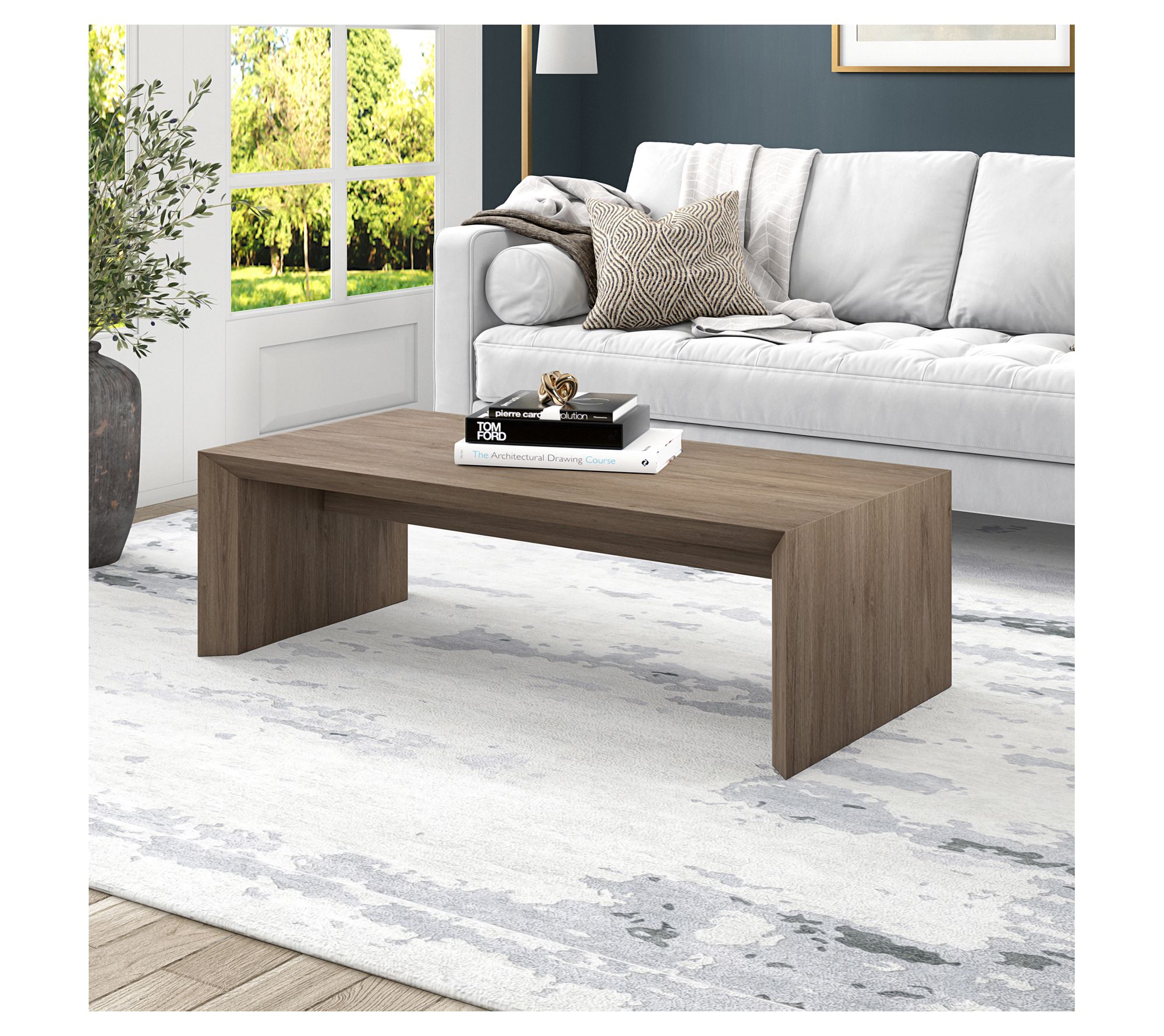 Hudson&Canal Oswin 48" Wide Rectangular CoffeeTable