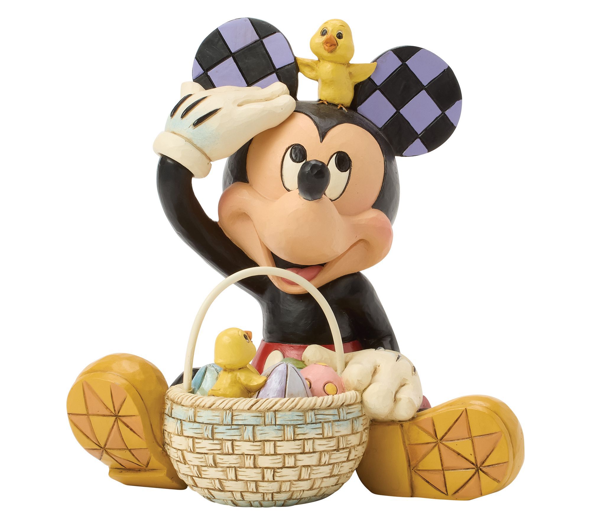 Jim Shore Disney Traditions Mickey Easter Personality Figurine