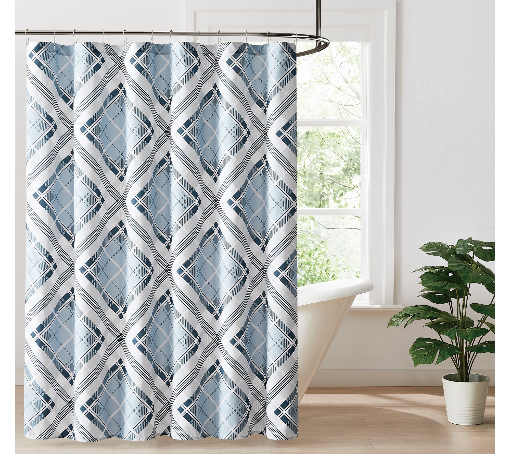 Truly Soft Lars Plaid Shower Curtain