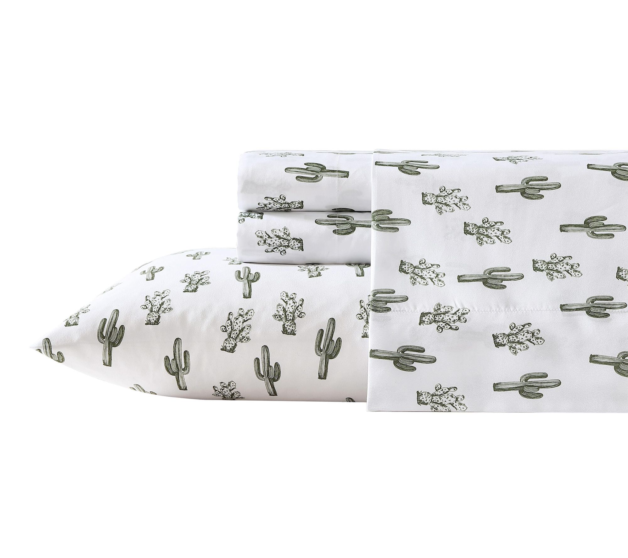 Wrangler Cacti Green King Microfiber Sheet Set