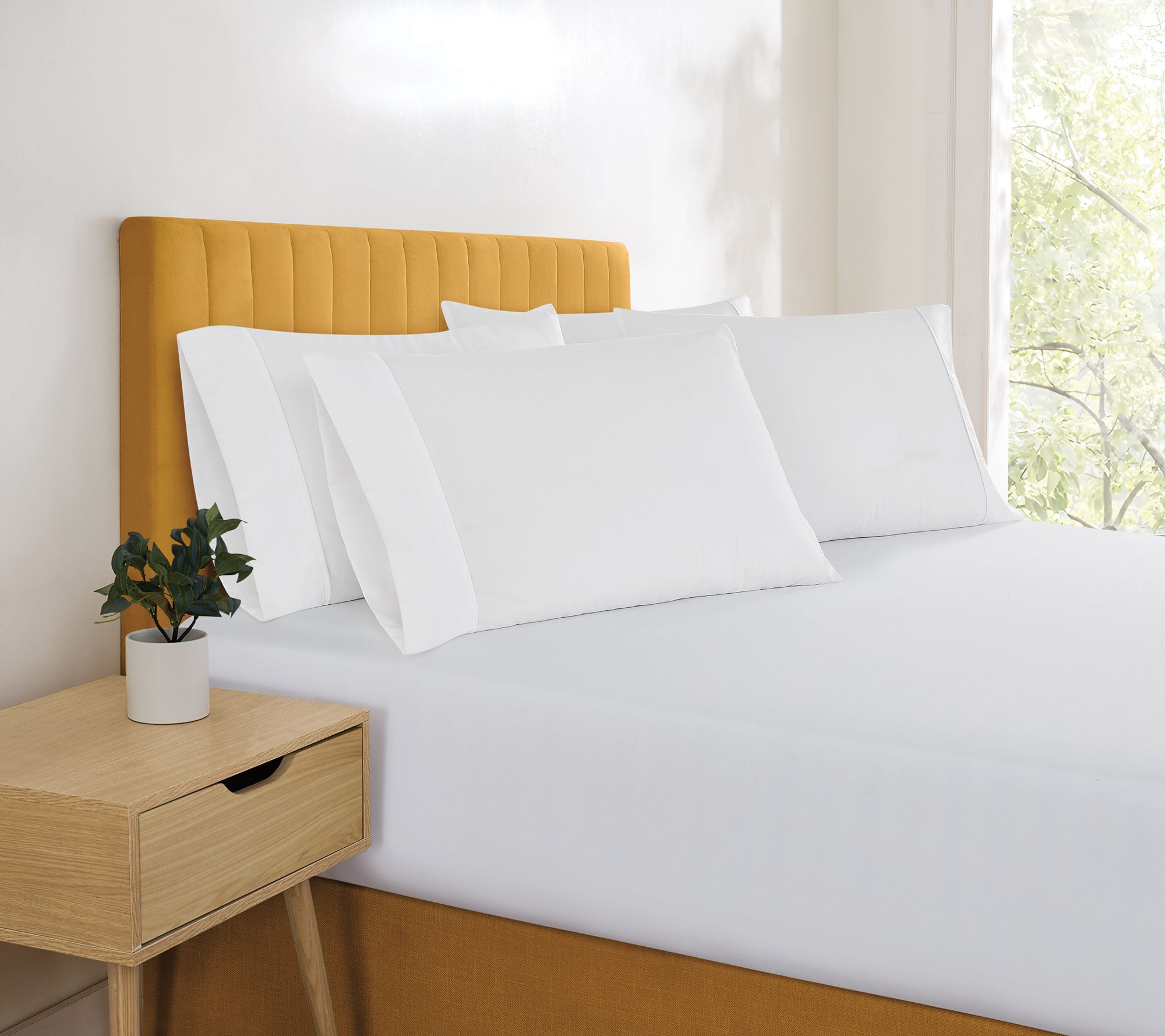 Simmons Essential Solid 4 Pack Standard Pillowcase