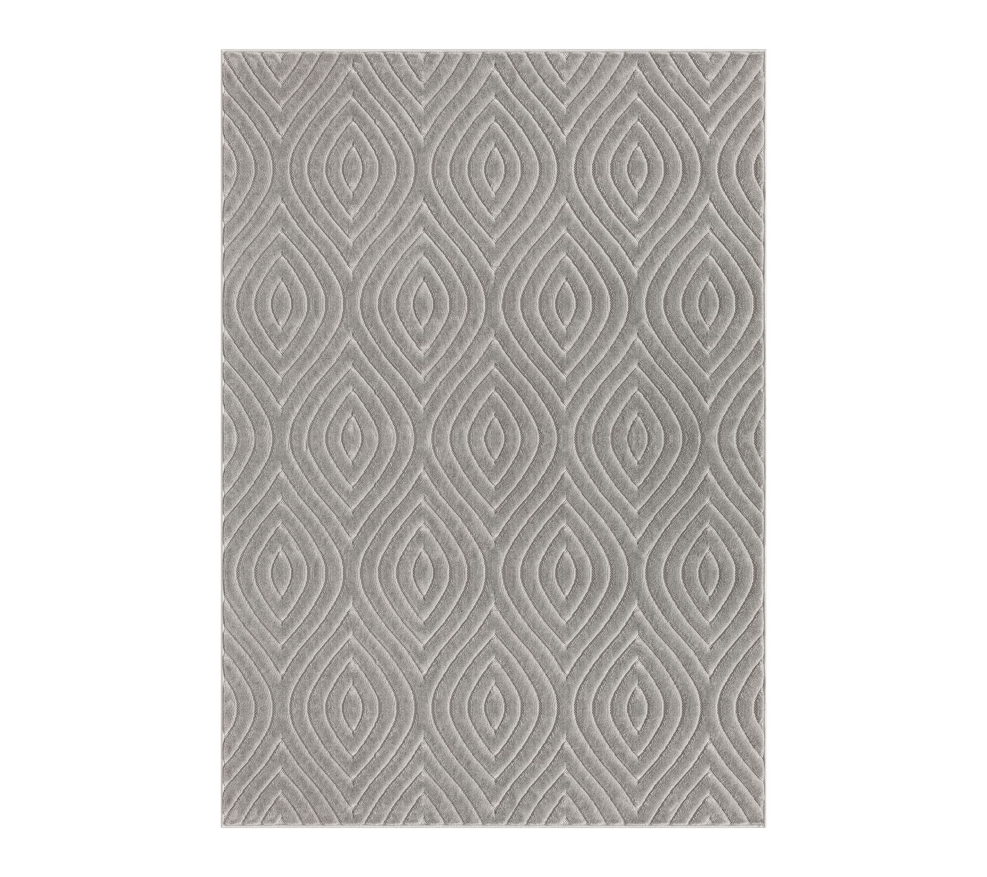 Ox Bay Trellis Contemporary Polypropylene Outdoor Rug, 8 x 10'