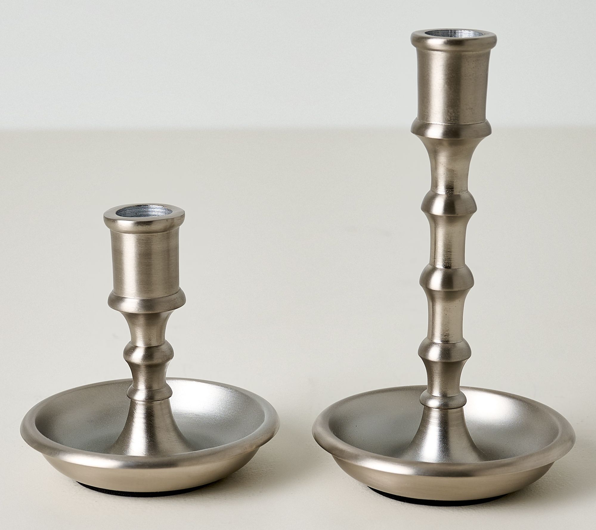 Me HOME by Jennie Garth Set of 2 Metal Taper Candle Holders