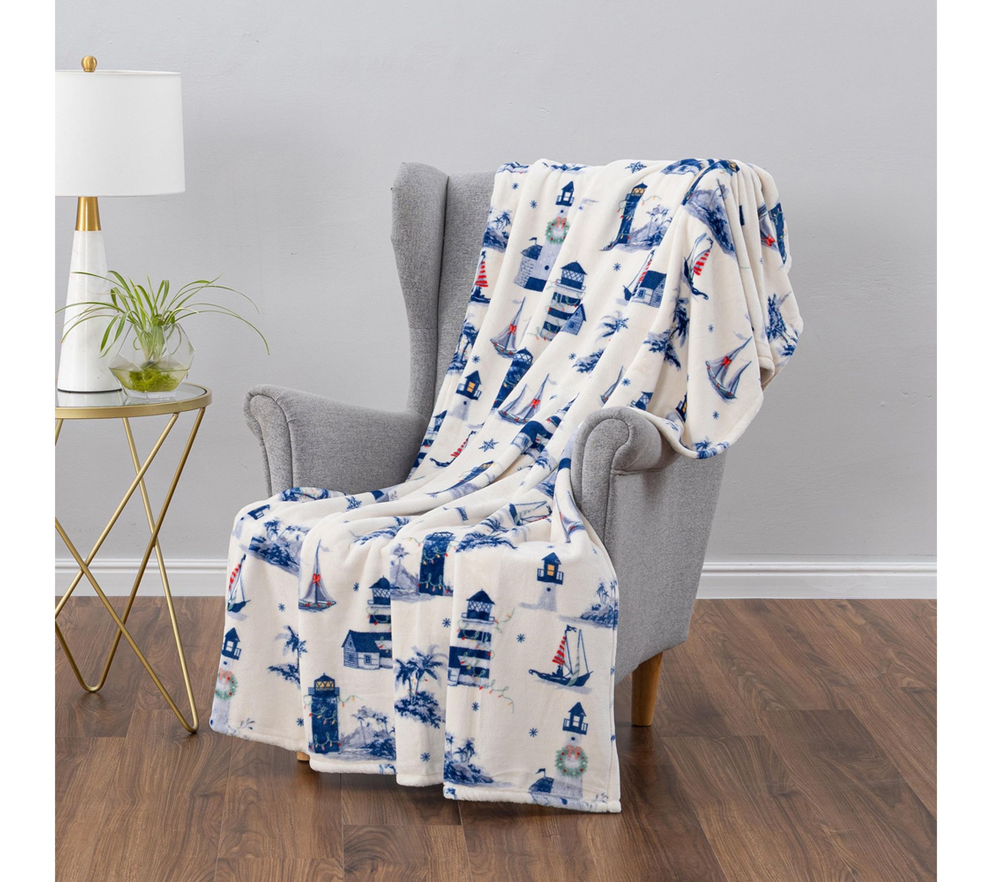 Berkshire 60x70 Coastal Holiday Throw
