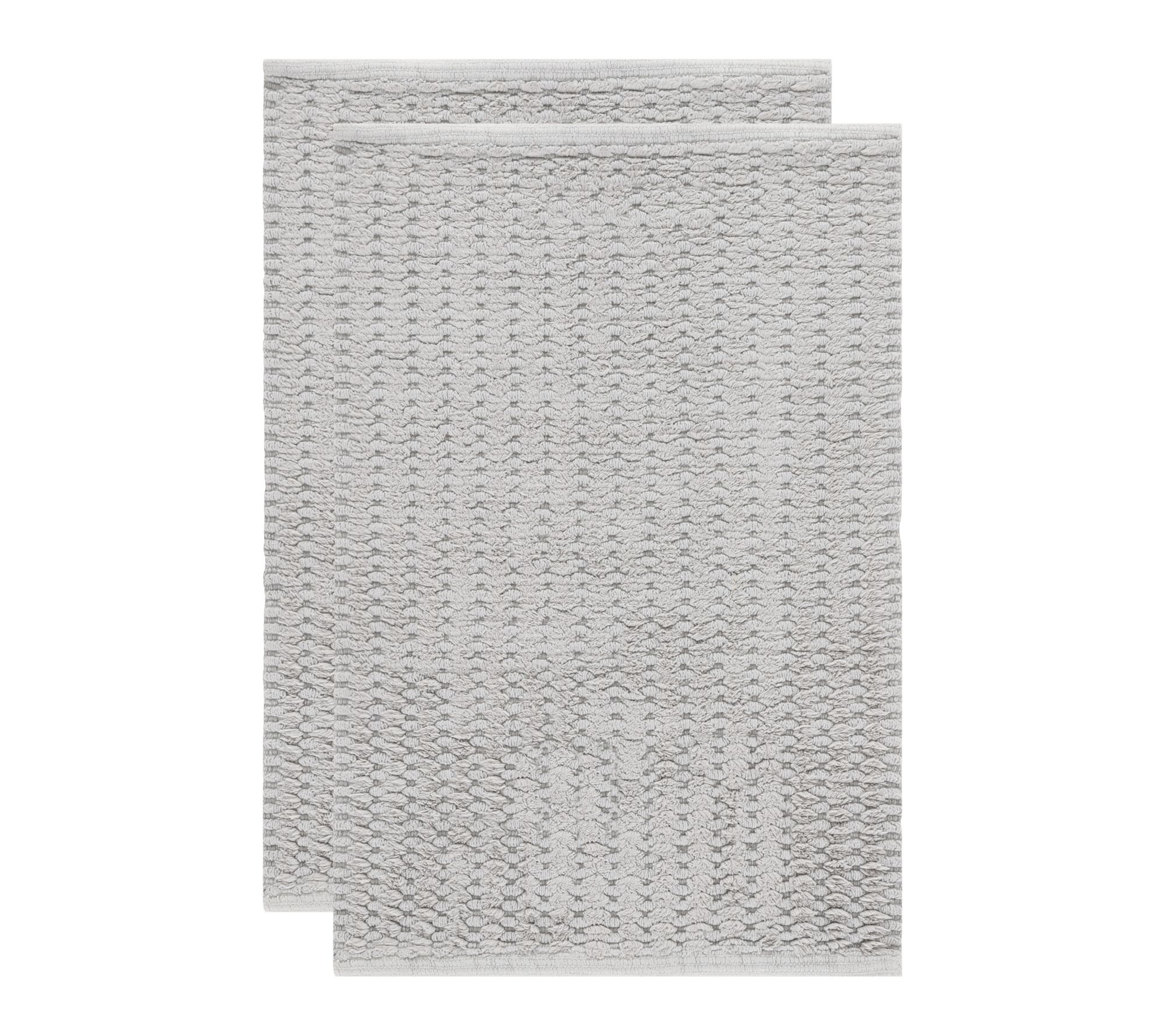 Olivia Textured Hatched 1'-8" X 2'-8" Bathmat (Set of 2)