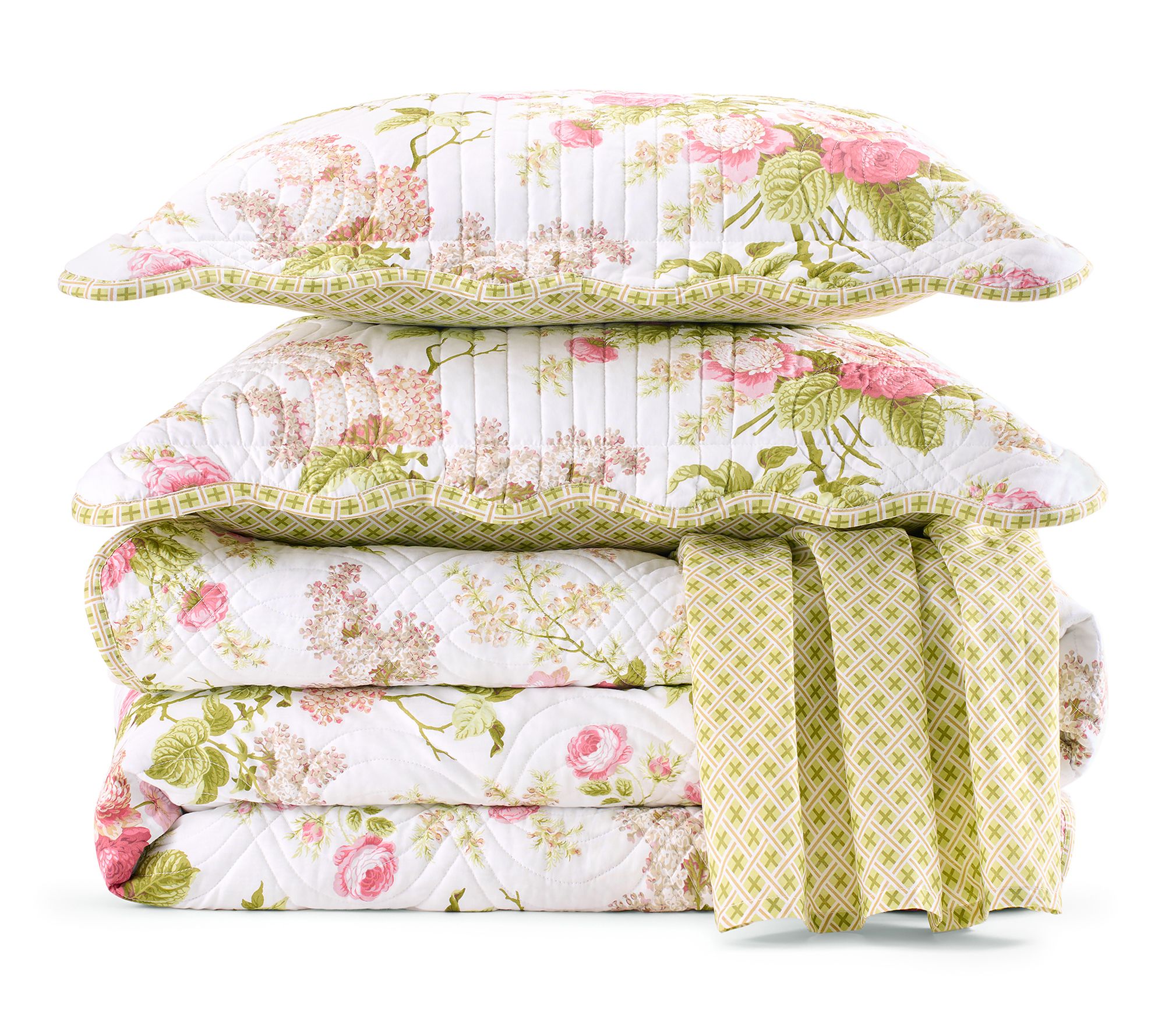 Waverly 100% Cotton 4PC Quilt Set-King