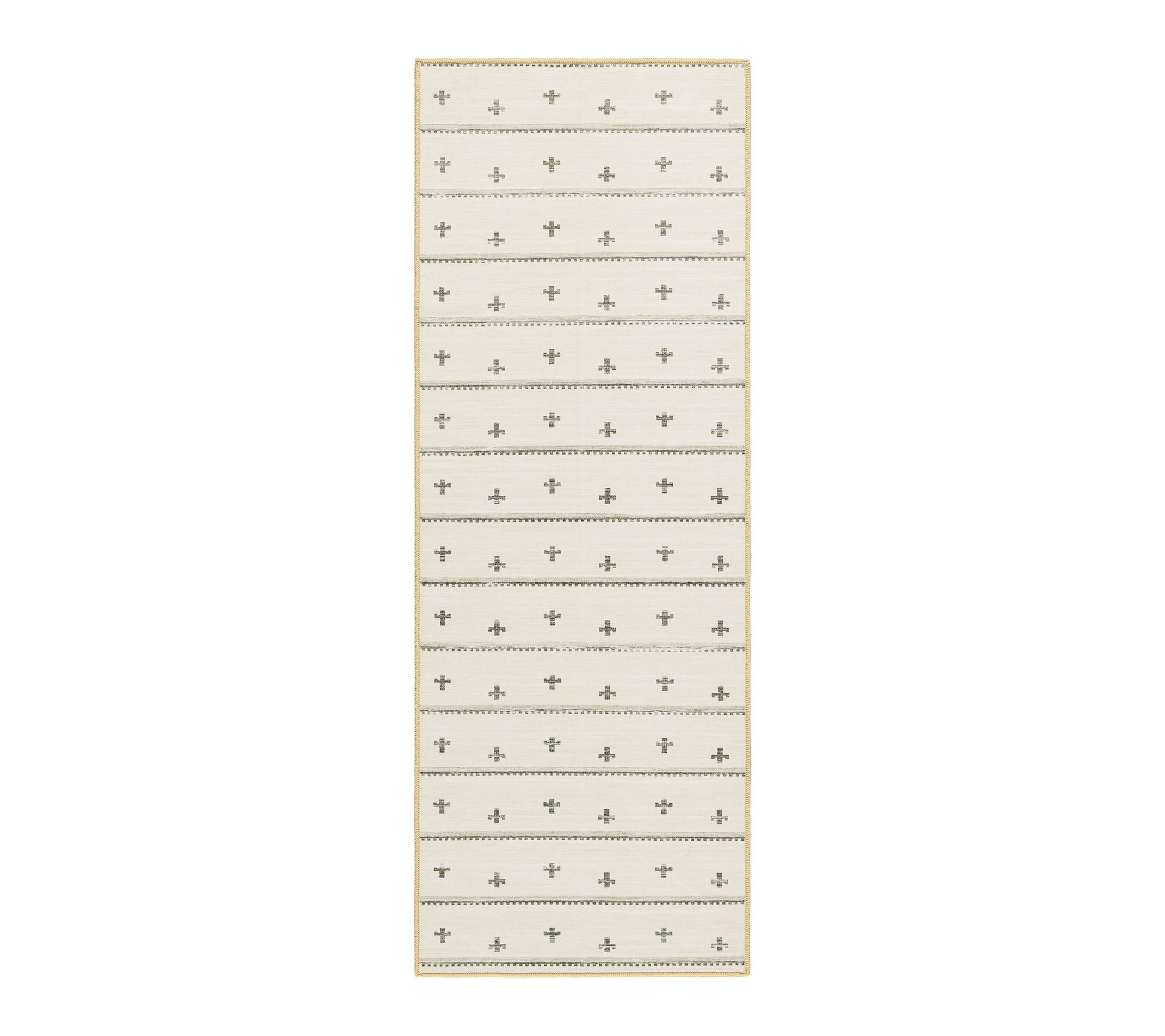 Everwash Haven Scandinavian St ripe 2x7 Washab le Runner Rug