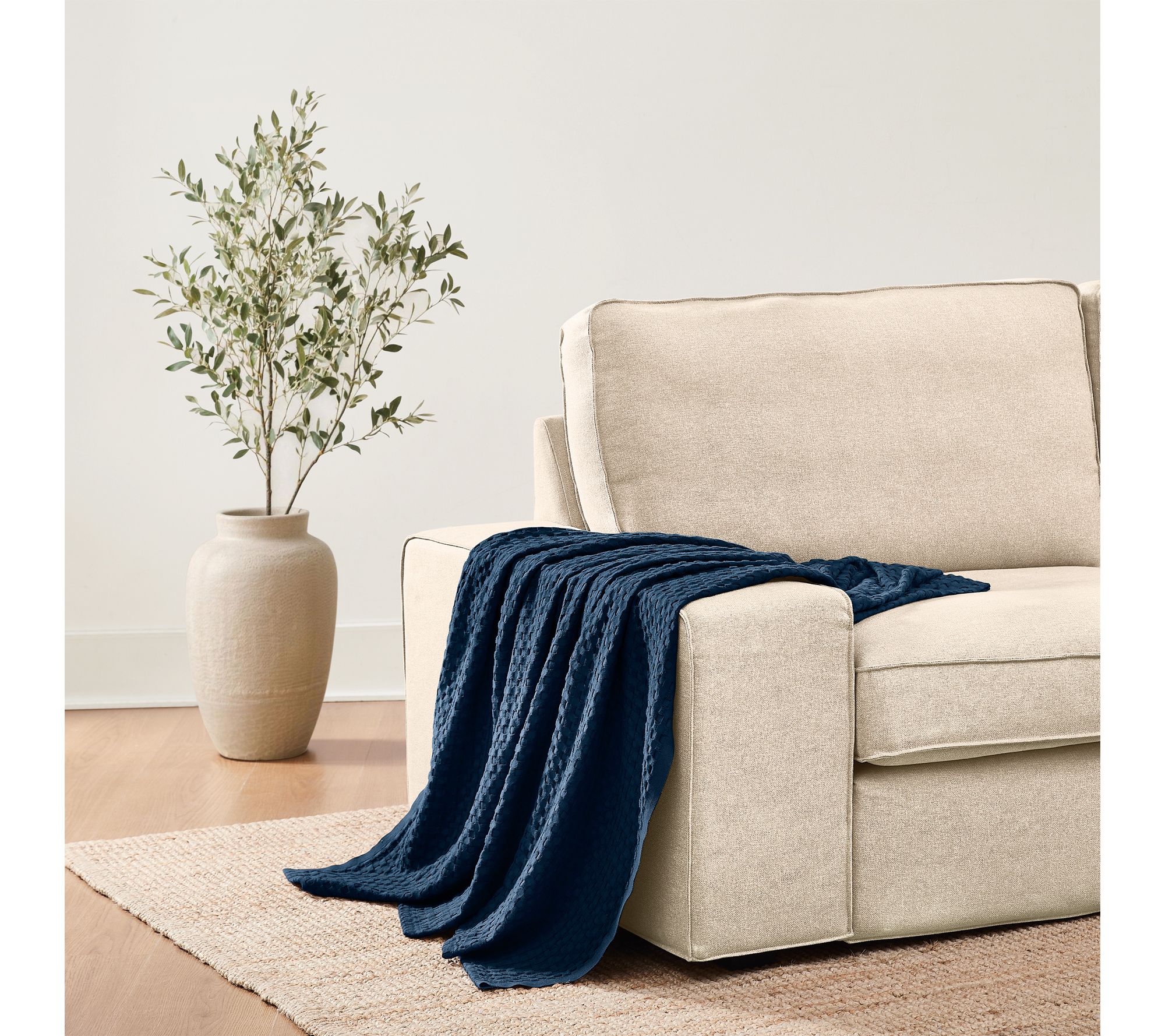 Brooklyn Loom Cotton Waffle 50x60 Throw