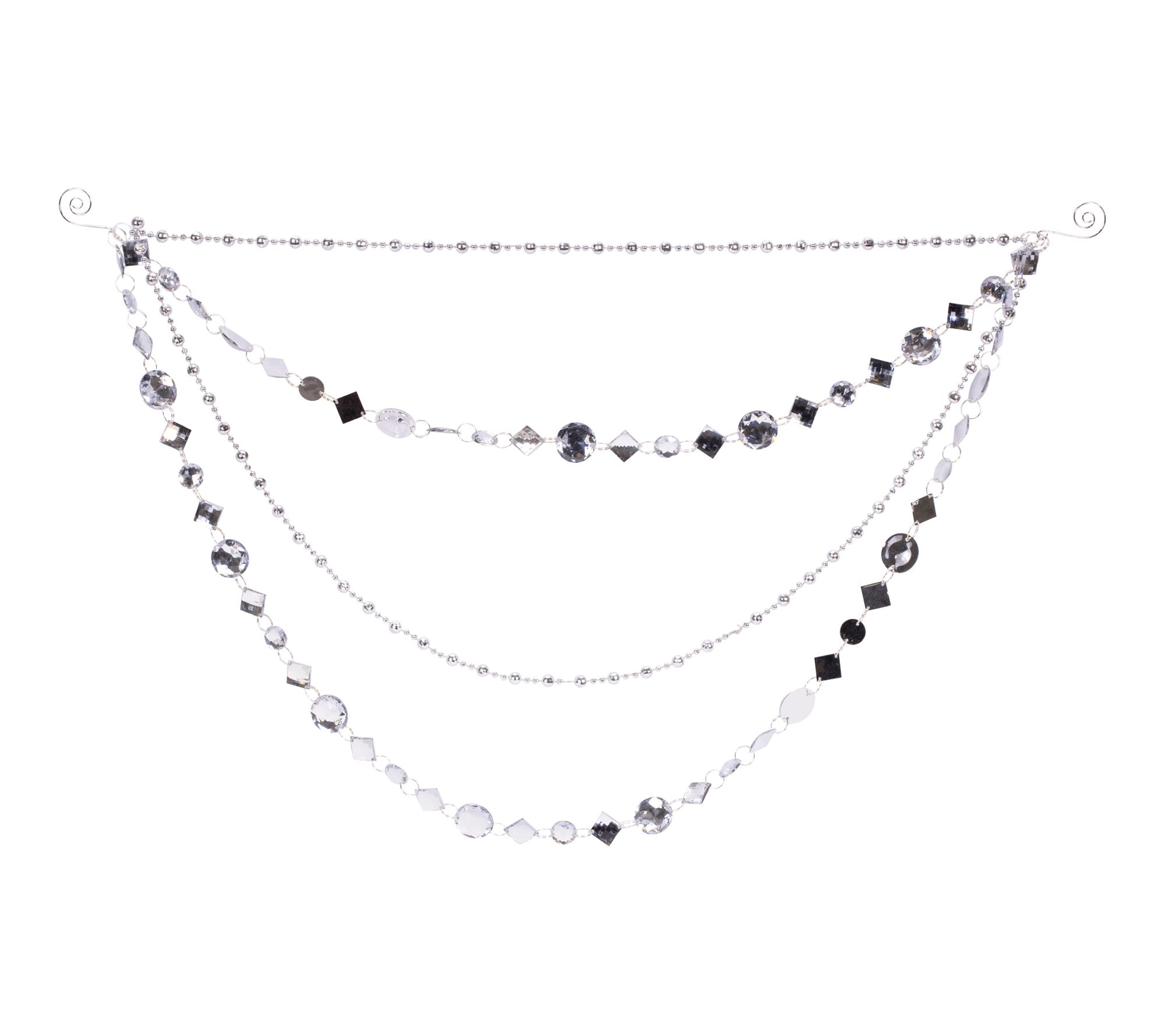 Melrose Jewel Bead and Chain Link Garland (Set of 2)