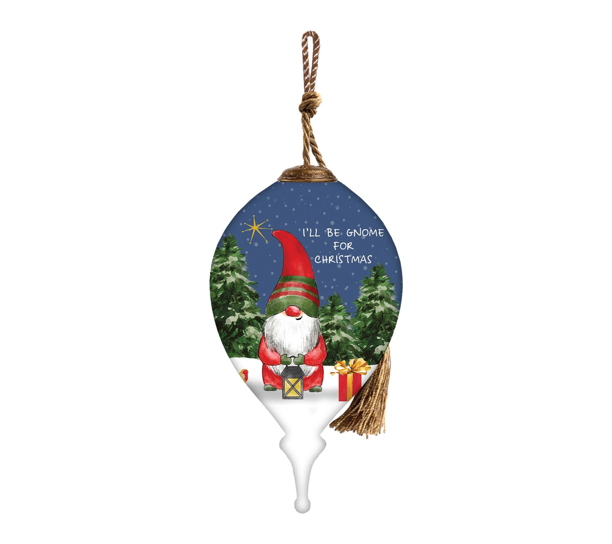 Inner Beauty Gifts 4.75" I'll Be Gnome for Christmas Ornament