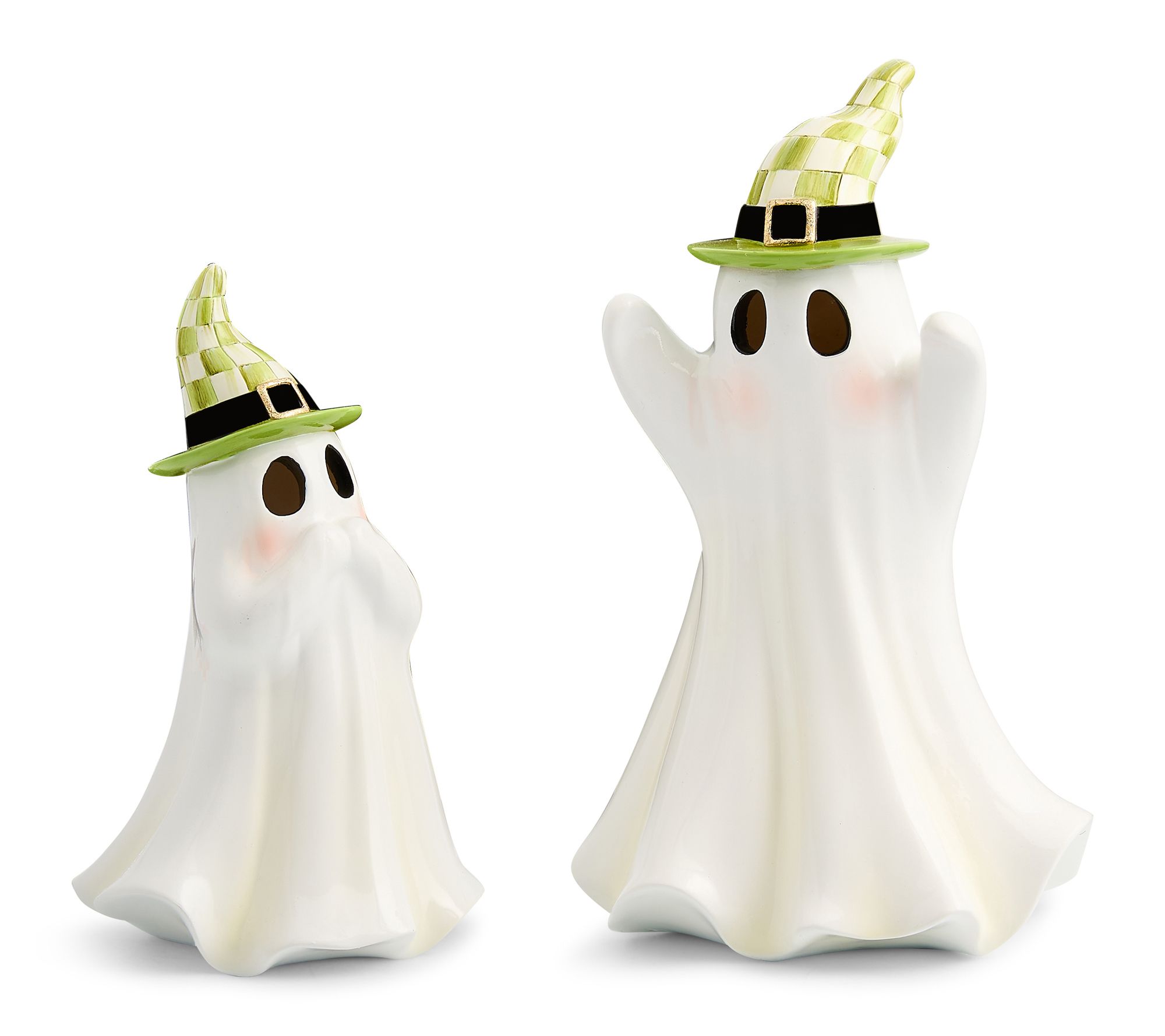  MacKenzie- Childs Set of 2 Illuminated Ghosts