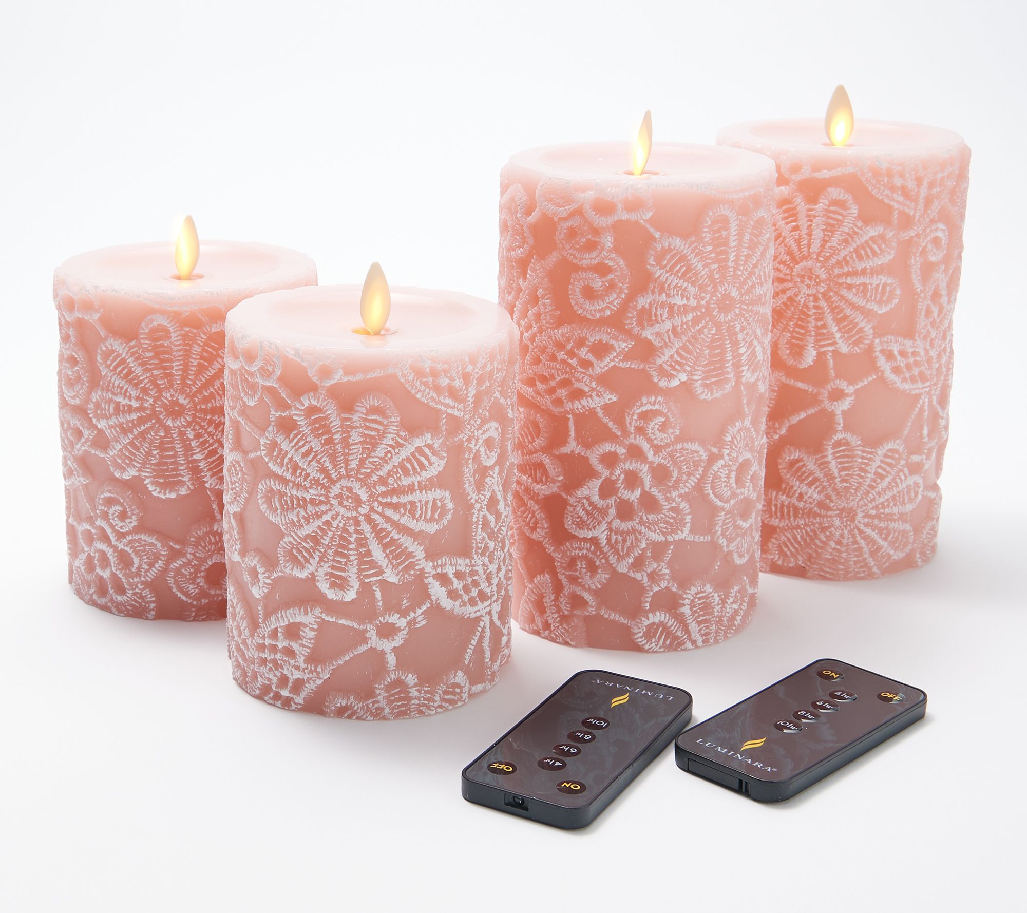 Luminara Choice of S/2 5" or 7" Flameless Candle w Remote