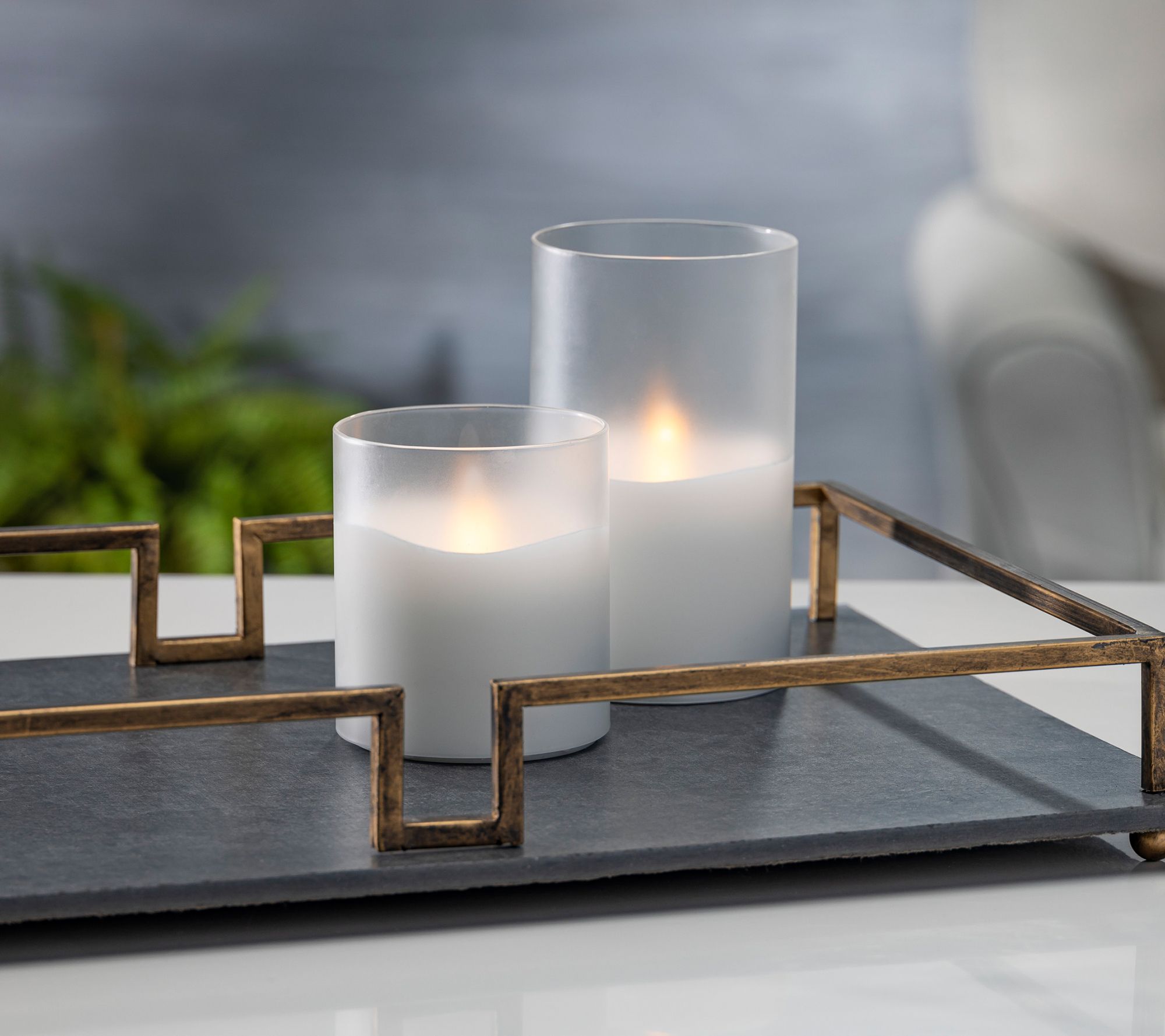 5" x 8" Wax LED Candle by Gerson Co.