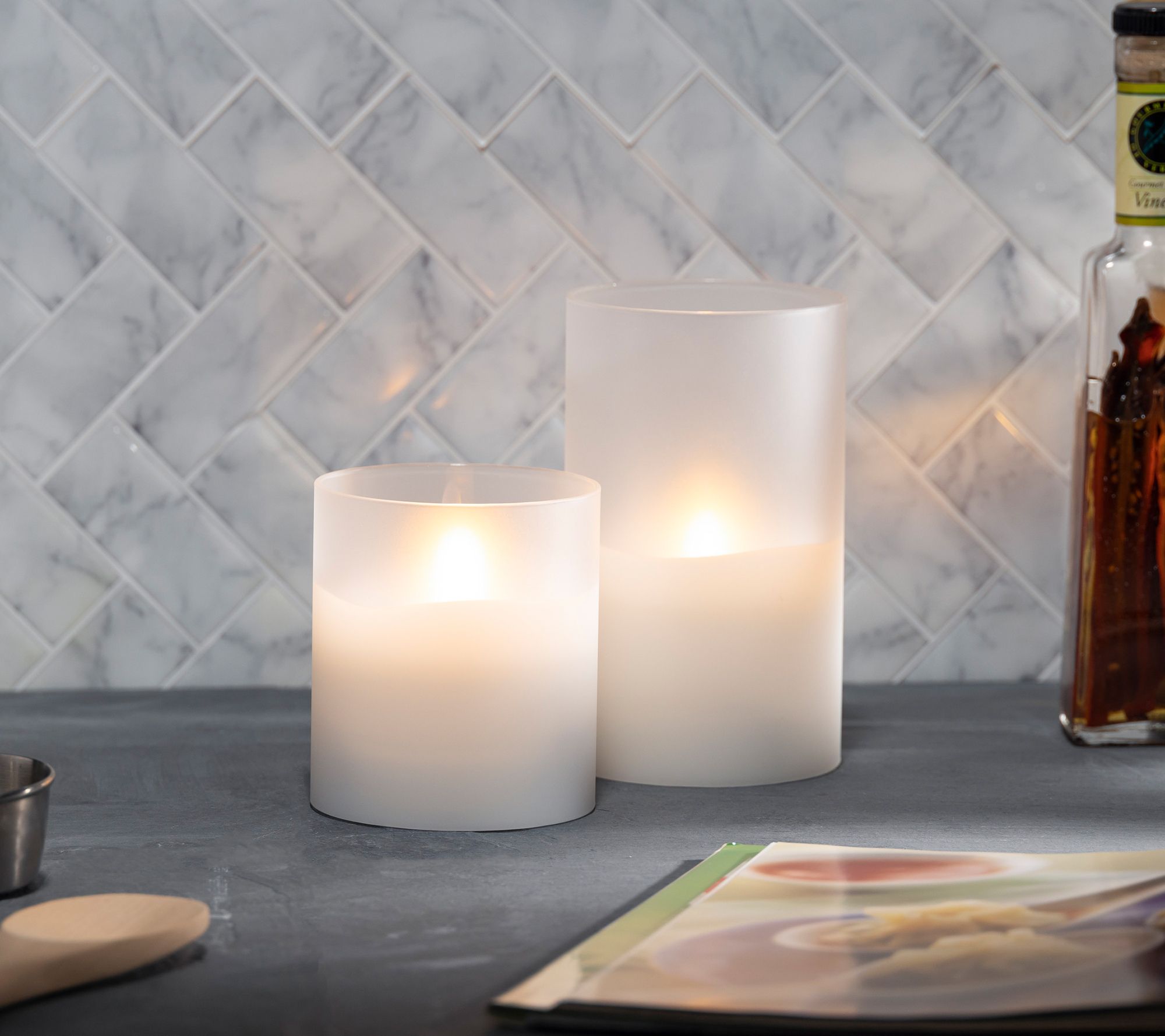 5" x 8" Wax LED Candle by Gerson Co.