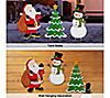 Glitzhome Santa Snowman Christmas Tree Yard Stake Trio S/3, 5 of 5