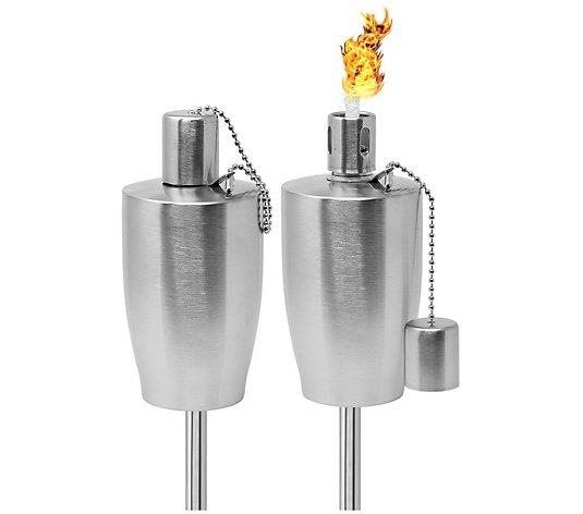 Stainless Steel Outdoor Torch - 2 Pack