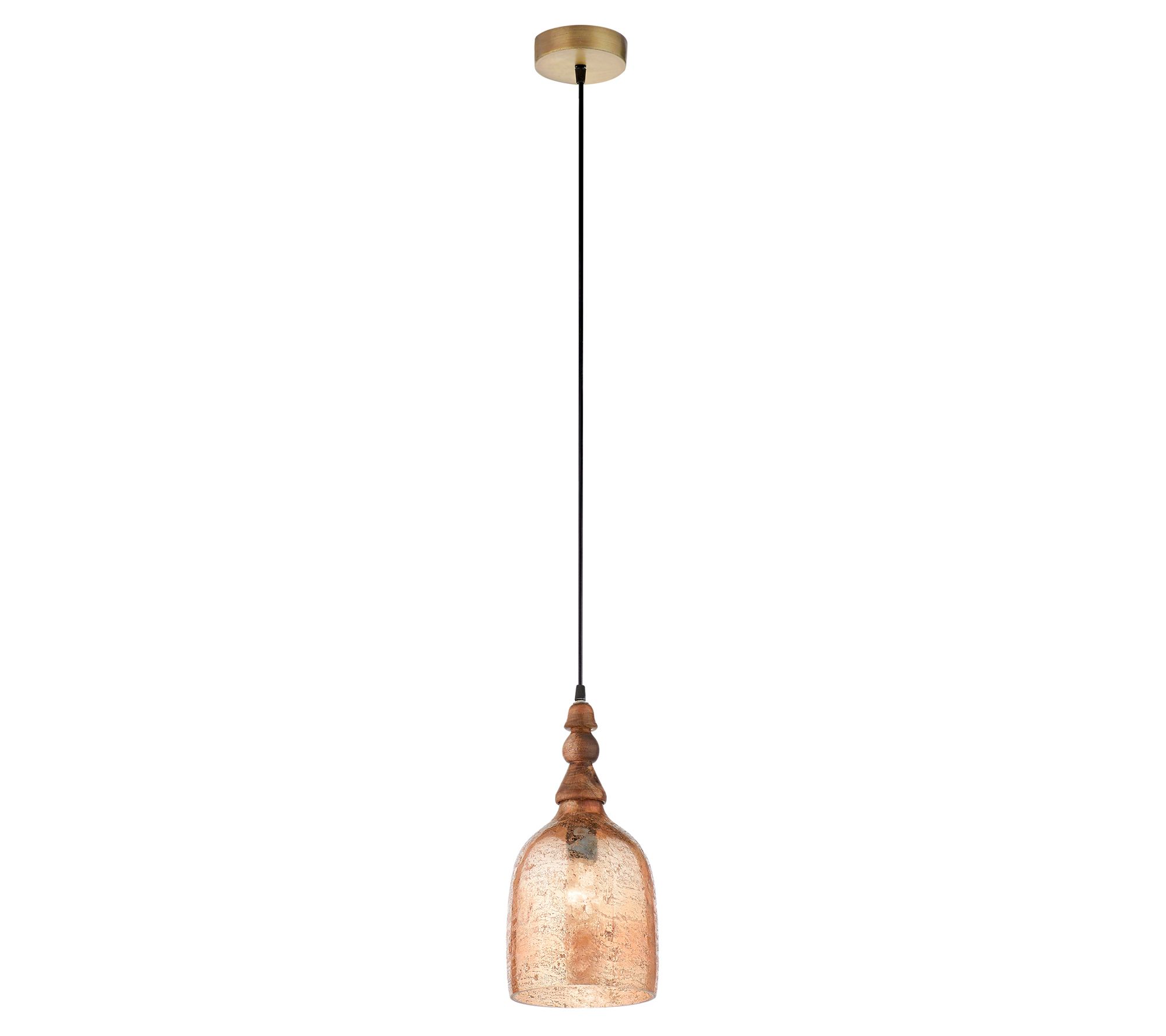 River of Goods 7" Regan Champagne Glass Pendant Light