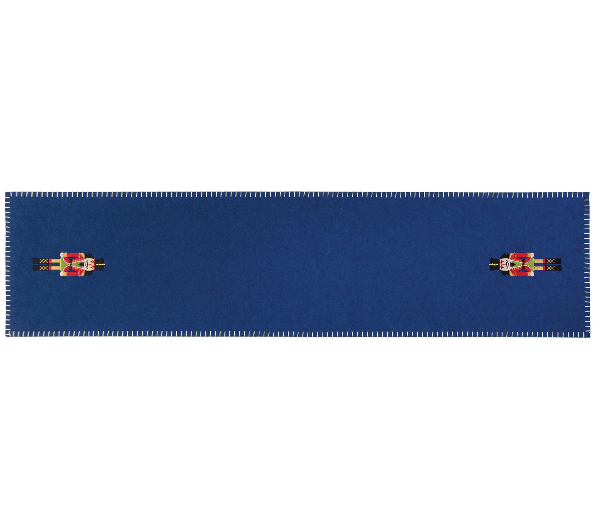 12" x 47.25" Nutcracker Felt Table Runner by Valerie