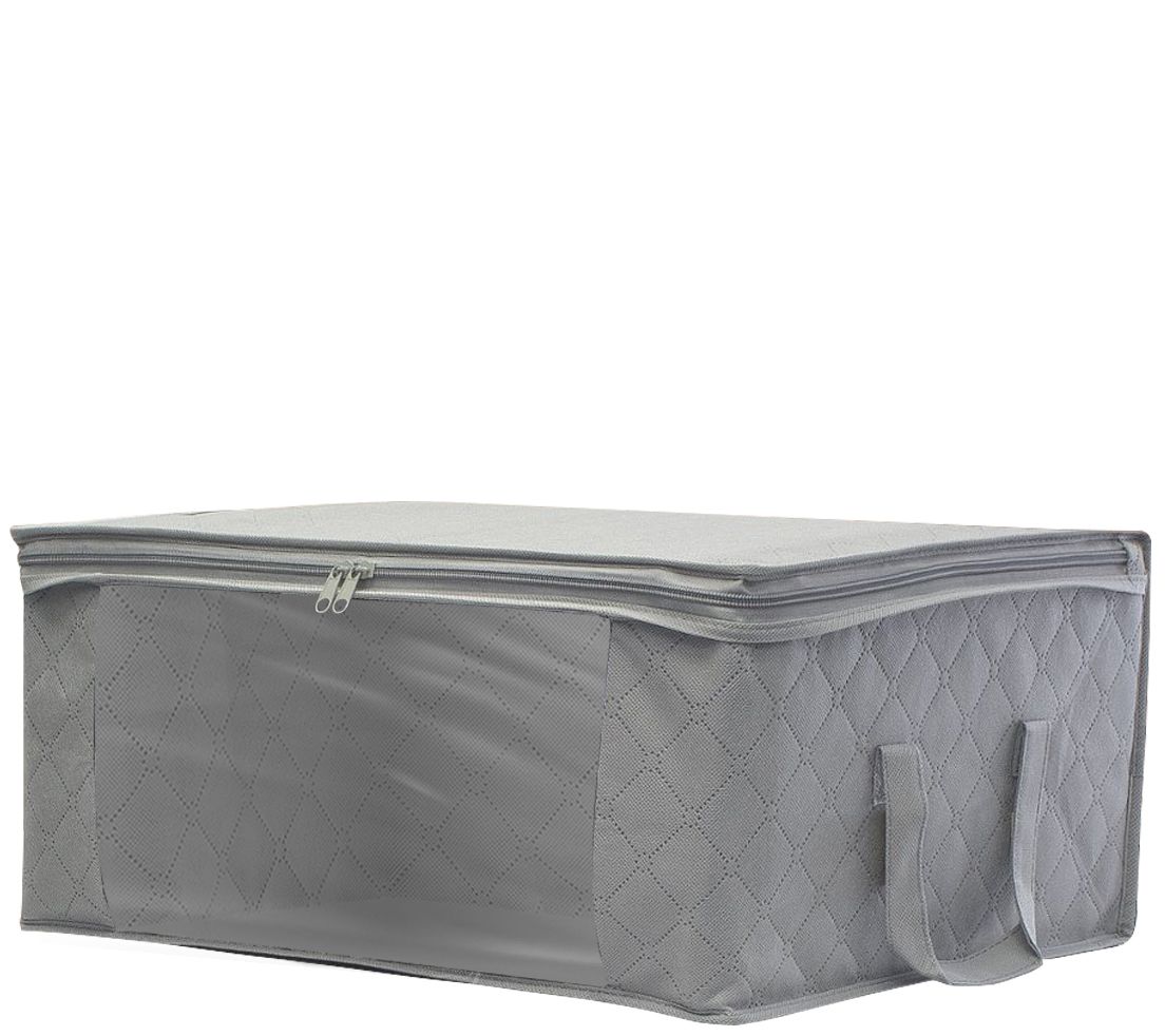 Sorbus Three-Pack Foldable Storage Bags with Window & Handles