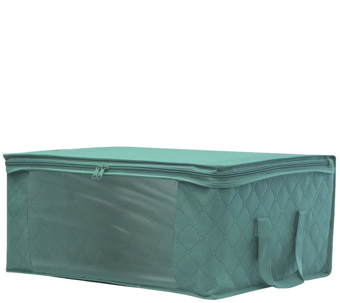 Sorbus Three-Pack Foldable Storage Bags with Window & Handles