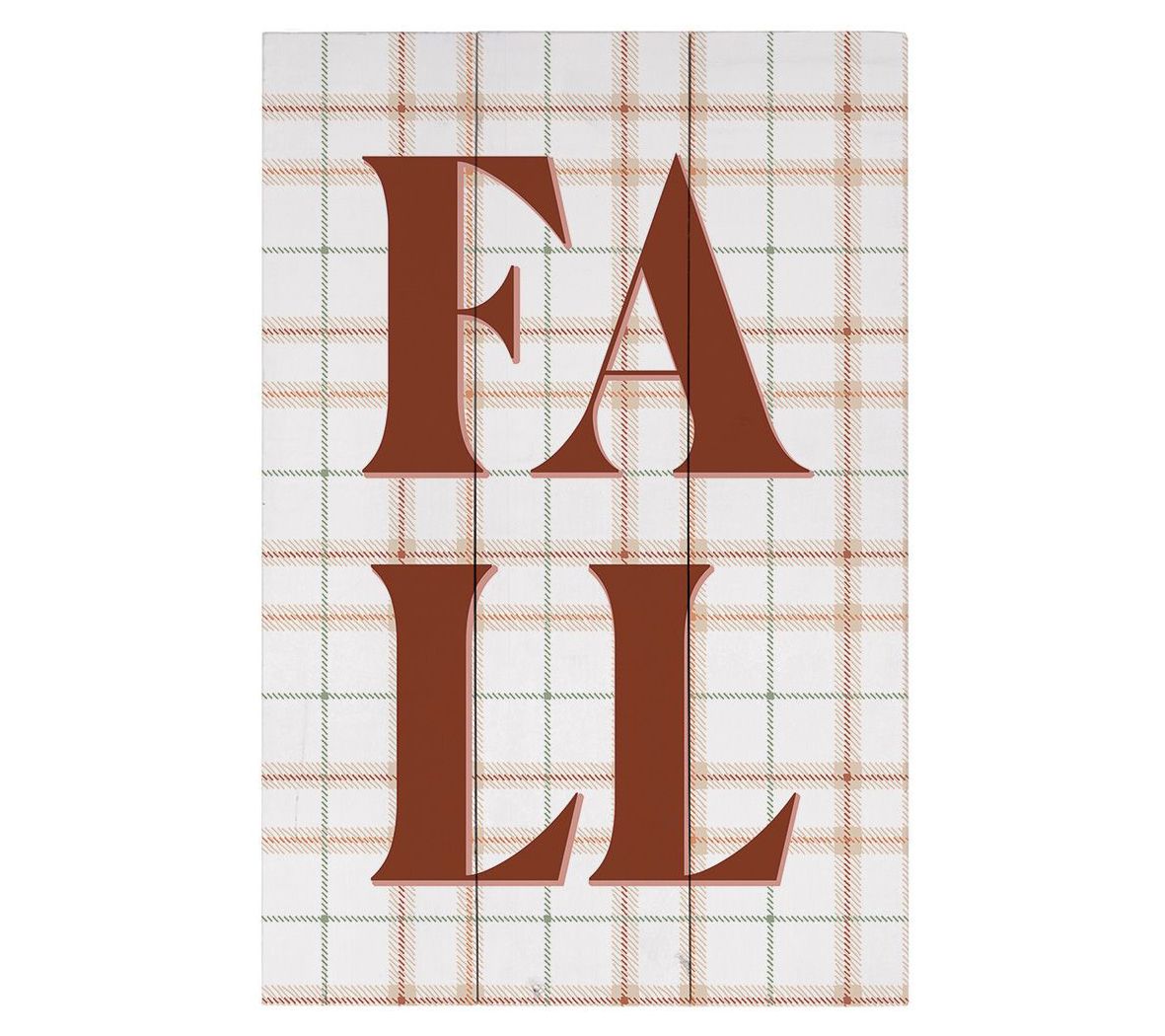 Sincere Surroundings 16" Fall Plaid Rustic Pallet
