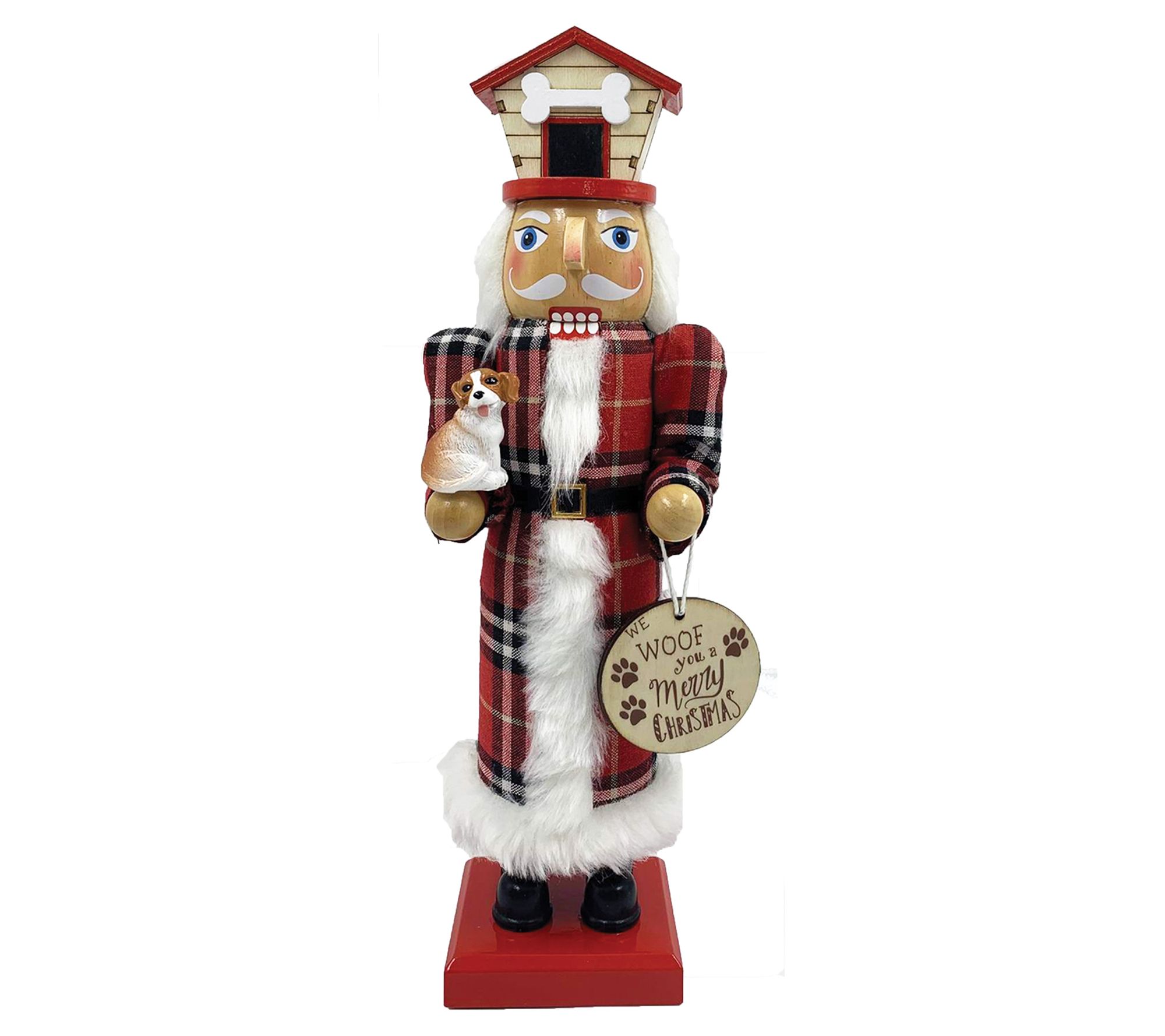 Santa's Workshop 14" Dog Lover Nutcracker