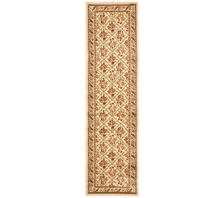Lyndhurst Floral Lattice Power Loomed 2'3" x 16' Runner