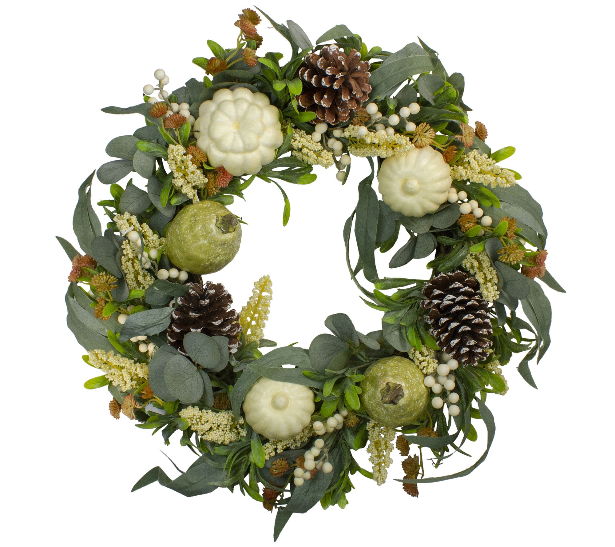 Northlight Gourds and Foliage Thanksgiving Wreath - 24"