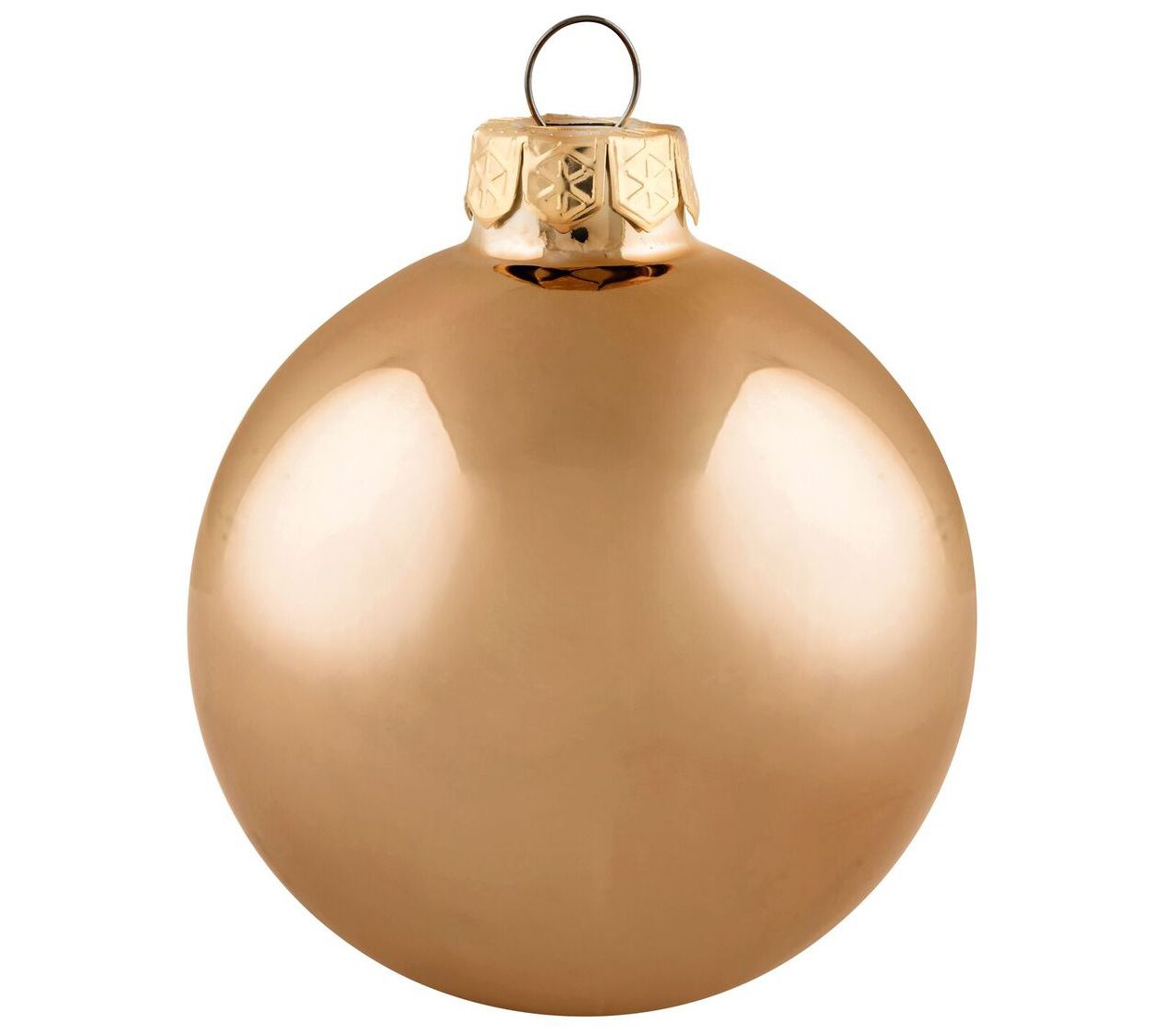 Whitehurst 8-Piece 3.25" Glass Ornament with Shiny Finish