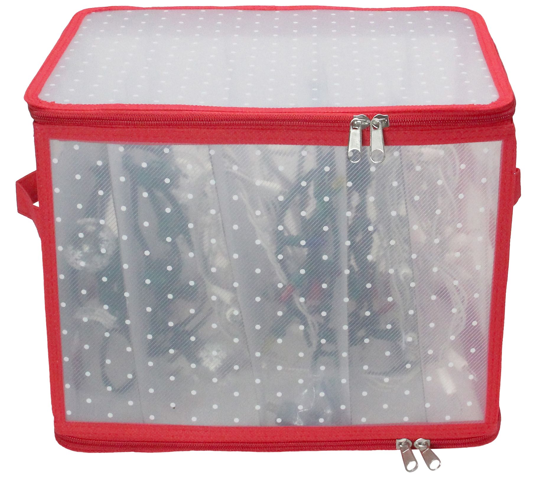 Northlight 12.5" Transparent Zip Up Light Storage Box