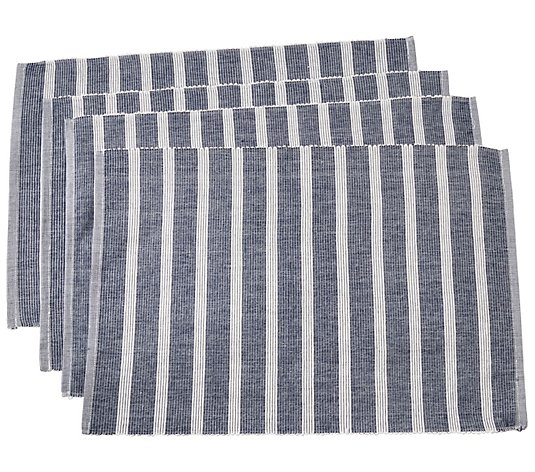 Striped Design Placemats by Valerie Set of 4