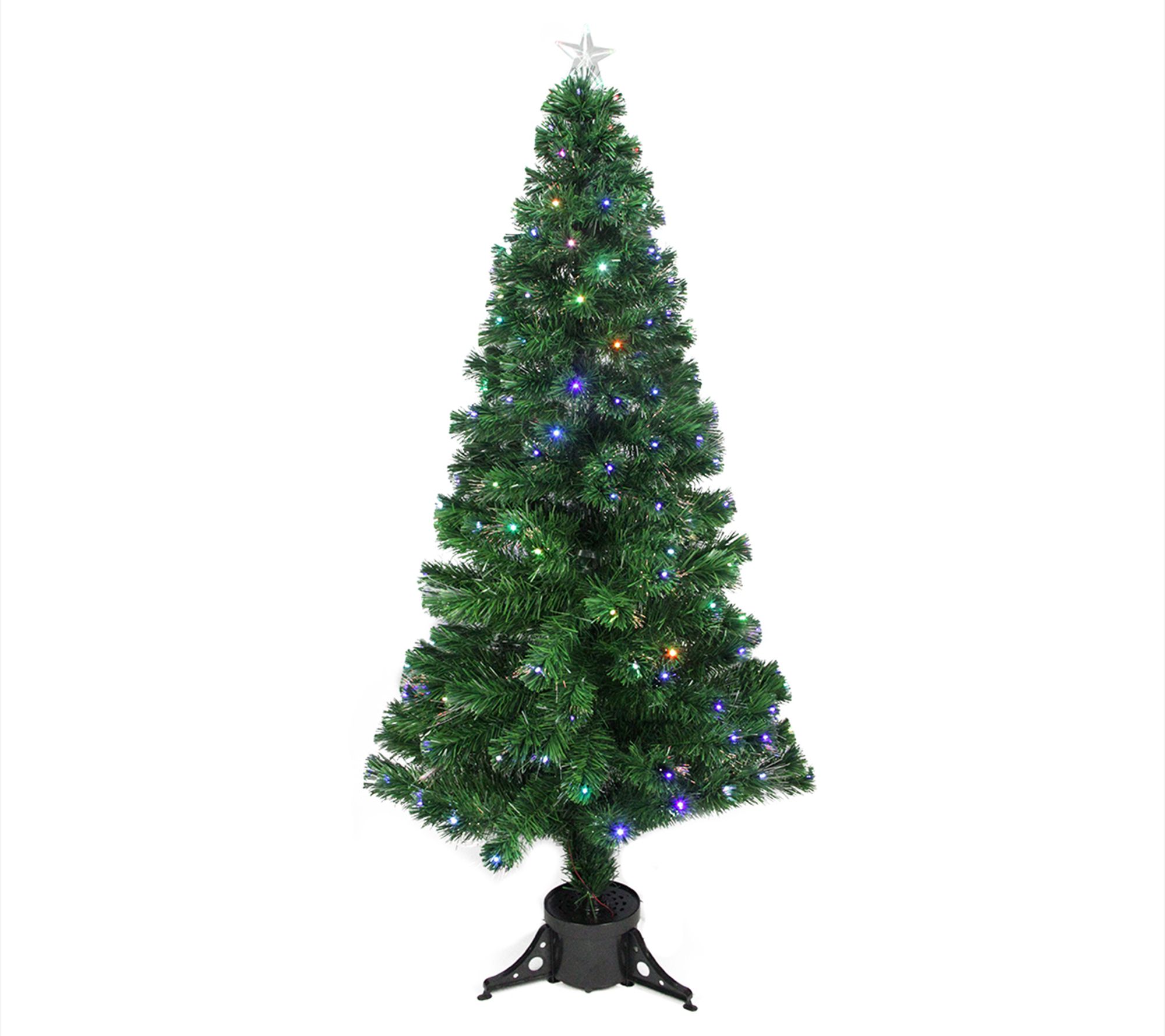 7.5' Pre-Lit Medium Iridescent Pine Artificial Christmas Tree - Multi-Color  LED Lights