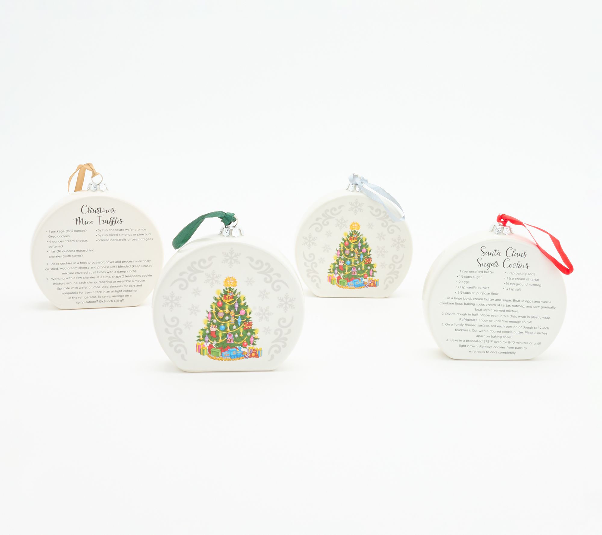 Temp-tations Set of 4 David's Recipe Ornaments