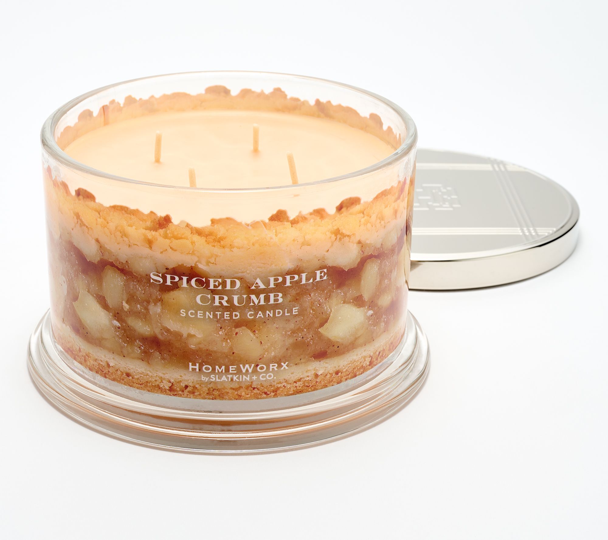 HomeWorx by Slatkin & Co. Spiced Apple Crumb 18oz Candle
