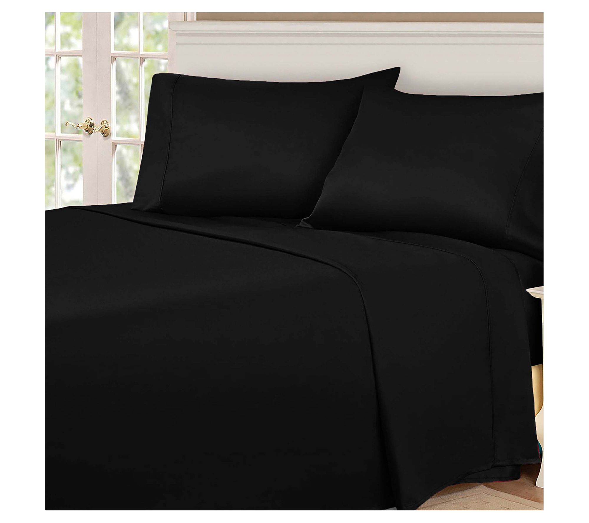 Superior 530-Thread Count Solid Egyptian Cotton Sheets, Full