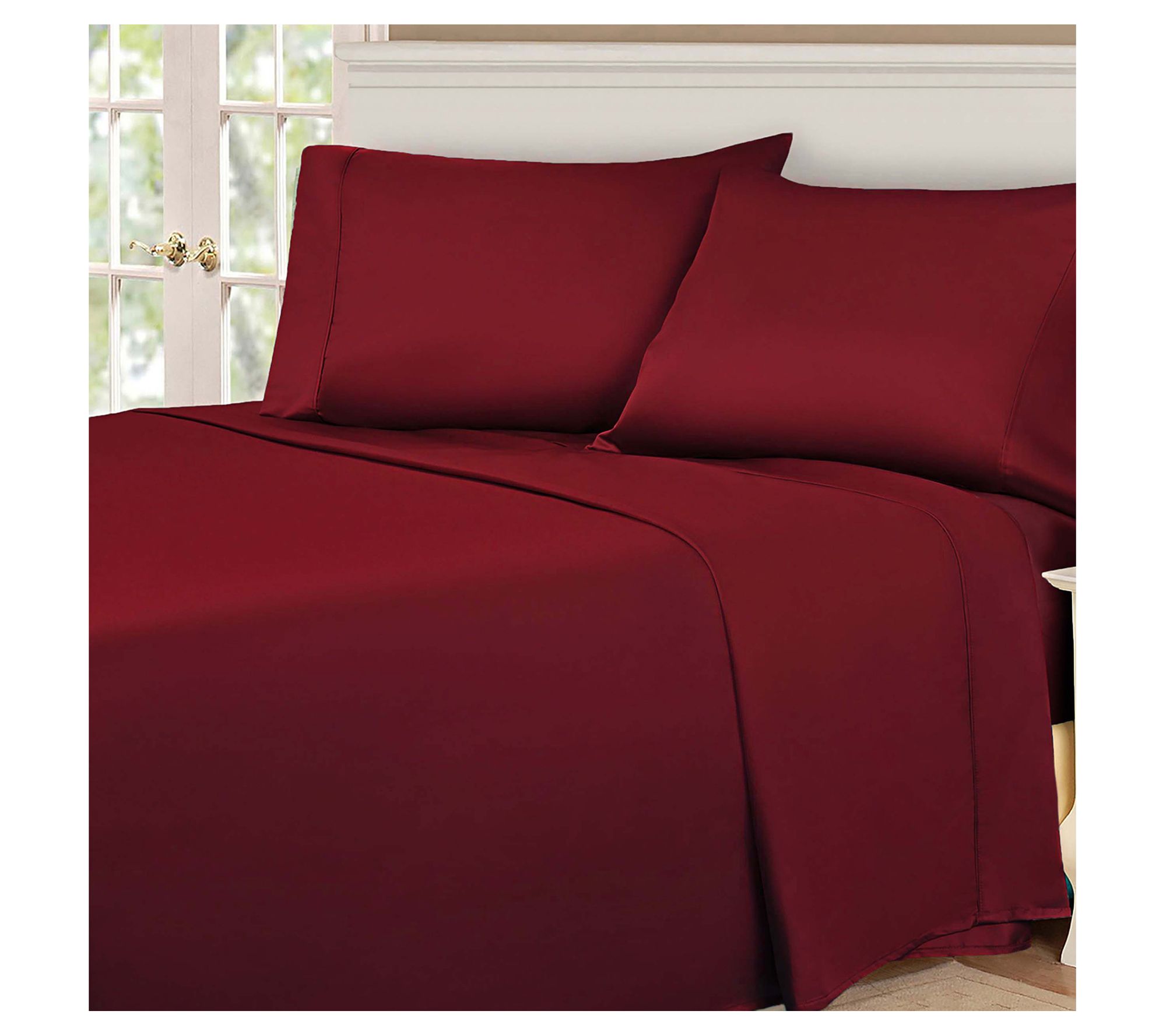 Superior 530-Thread Count Solid Egyptian Cotton Sheets, Full