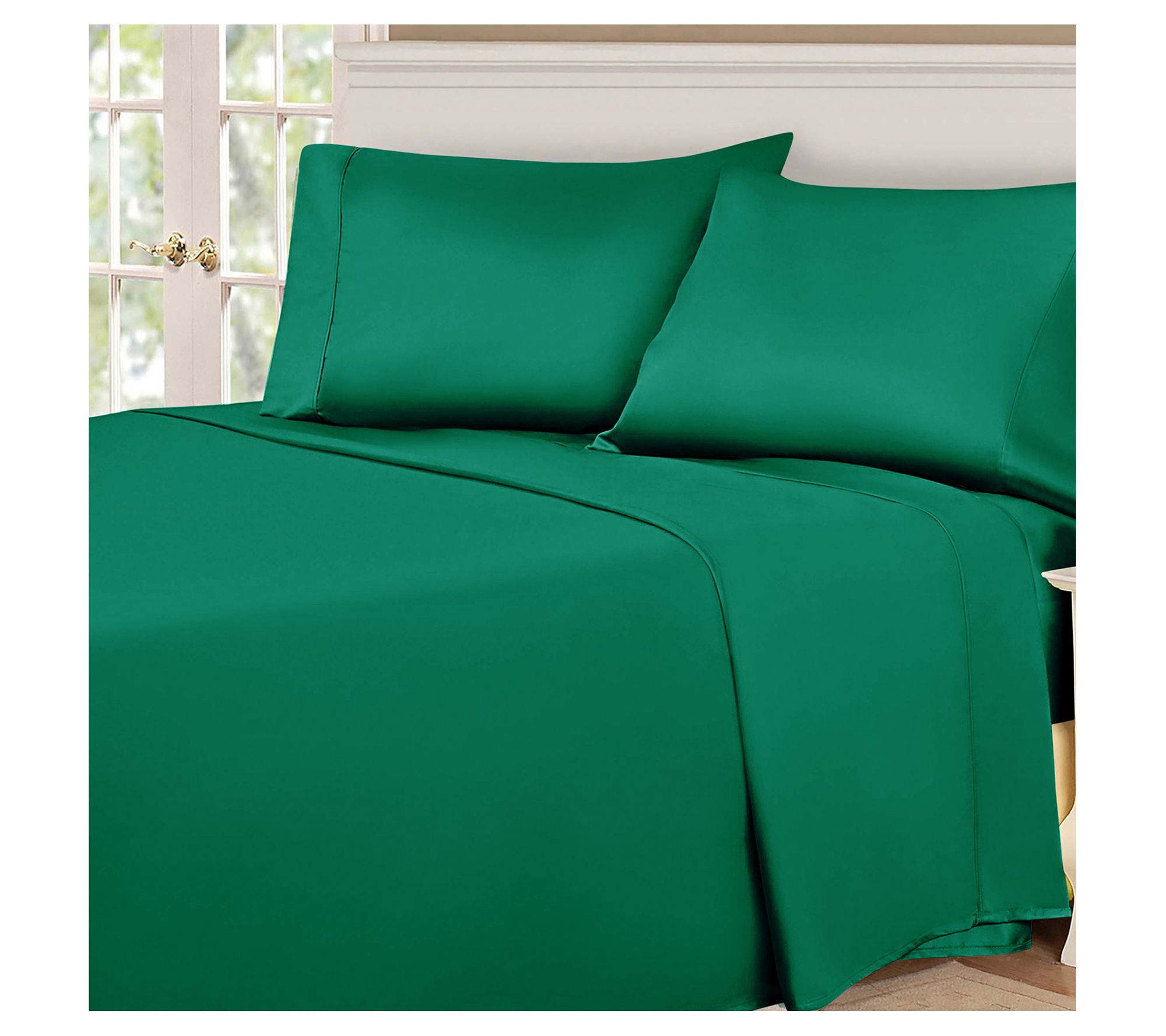 Superior 530-Thread Count Solid Egyptian Cotton Sheets, Full
