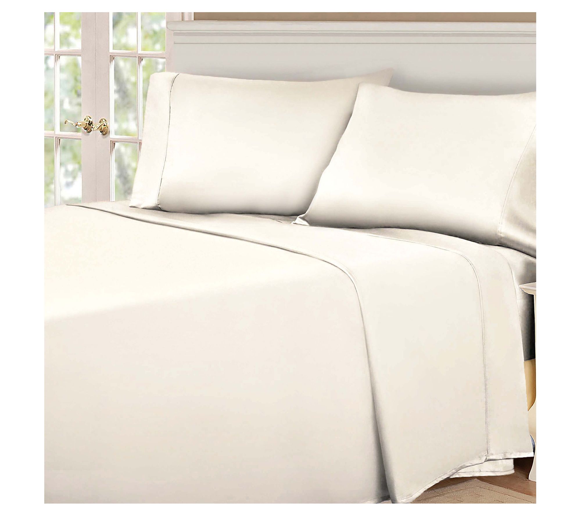 Superior 530-Thread Count Solid Egyptian CottonSheets, Full